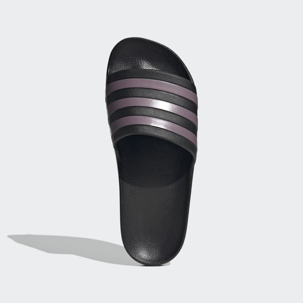 image:imageadidas Womens Adilette SandalBlackMatt Purple MetallicBlack