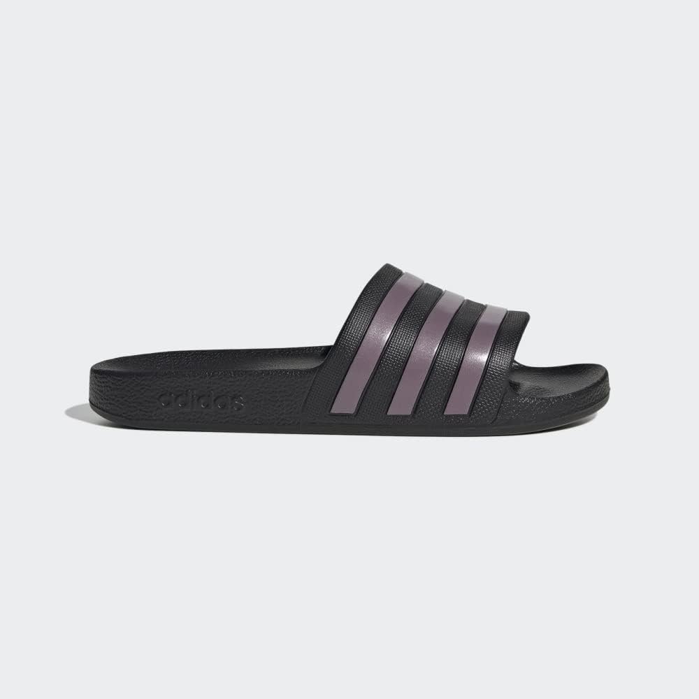 image:imageadidas Womens Adilette SandalBlackMatt Purple MetallicBlack