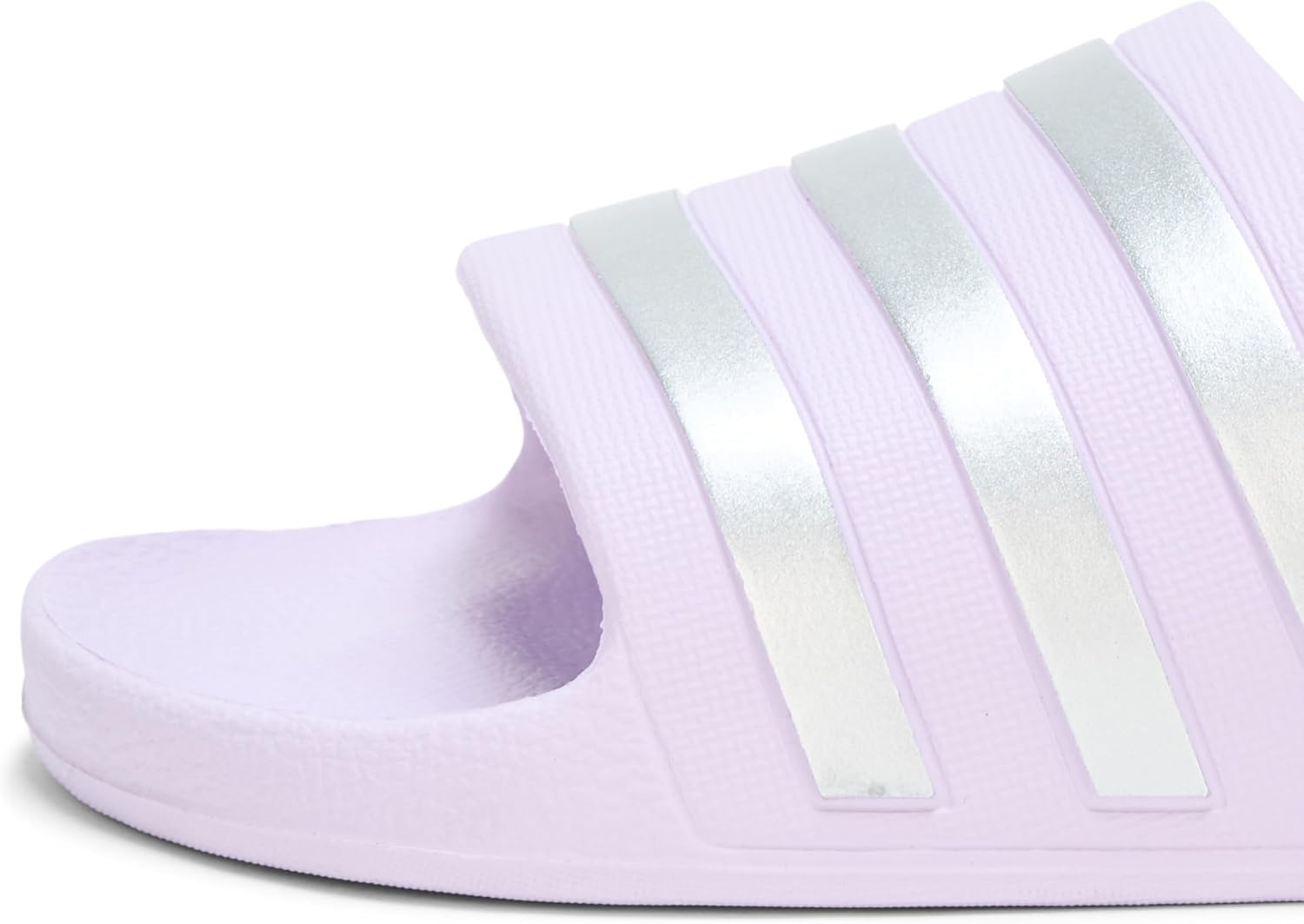 image:imageadidas Womens Adilette SandalIce LavenderMatte SilverMatte Silver