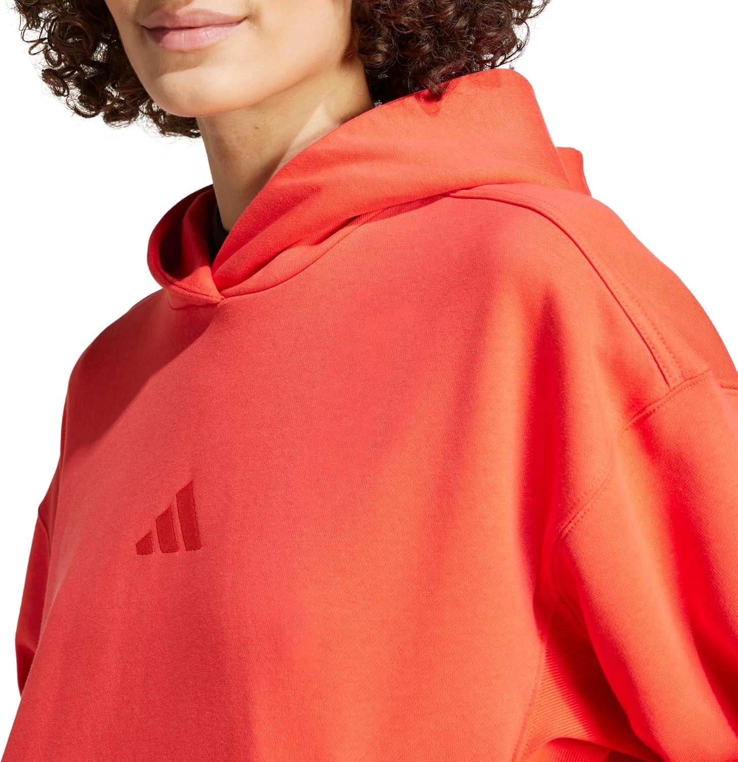 image:imageadidas Womens All Szn Fleece Loose HoodieBright Red
