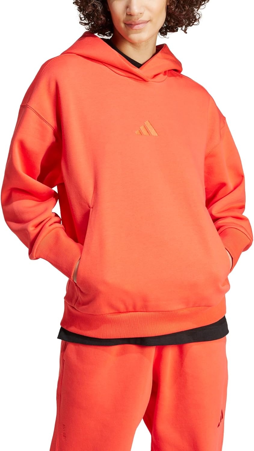 image:imageadidas Womens All Szn Fleece Loose HoodieBright Red