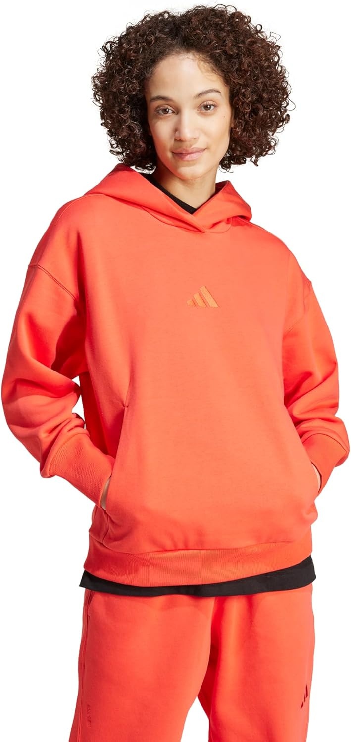image:imageadidas Womens All Szn Fleece Loose HoodieBright Red