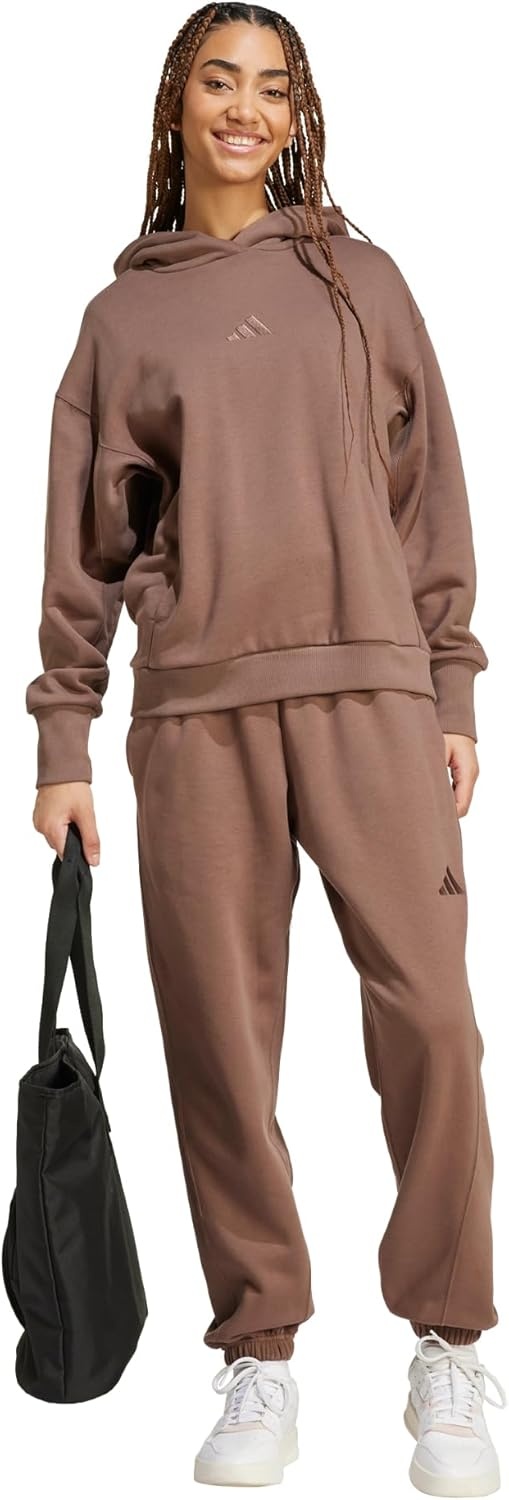 image:imageadidas Womens All Szn Fleece Loose HoodieEarth Strata
