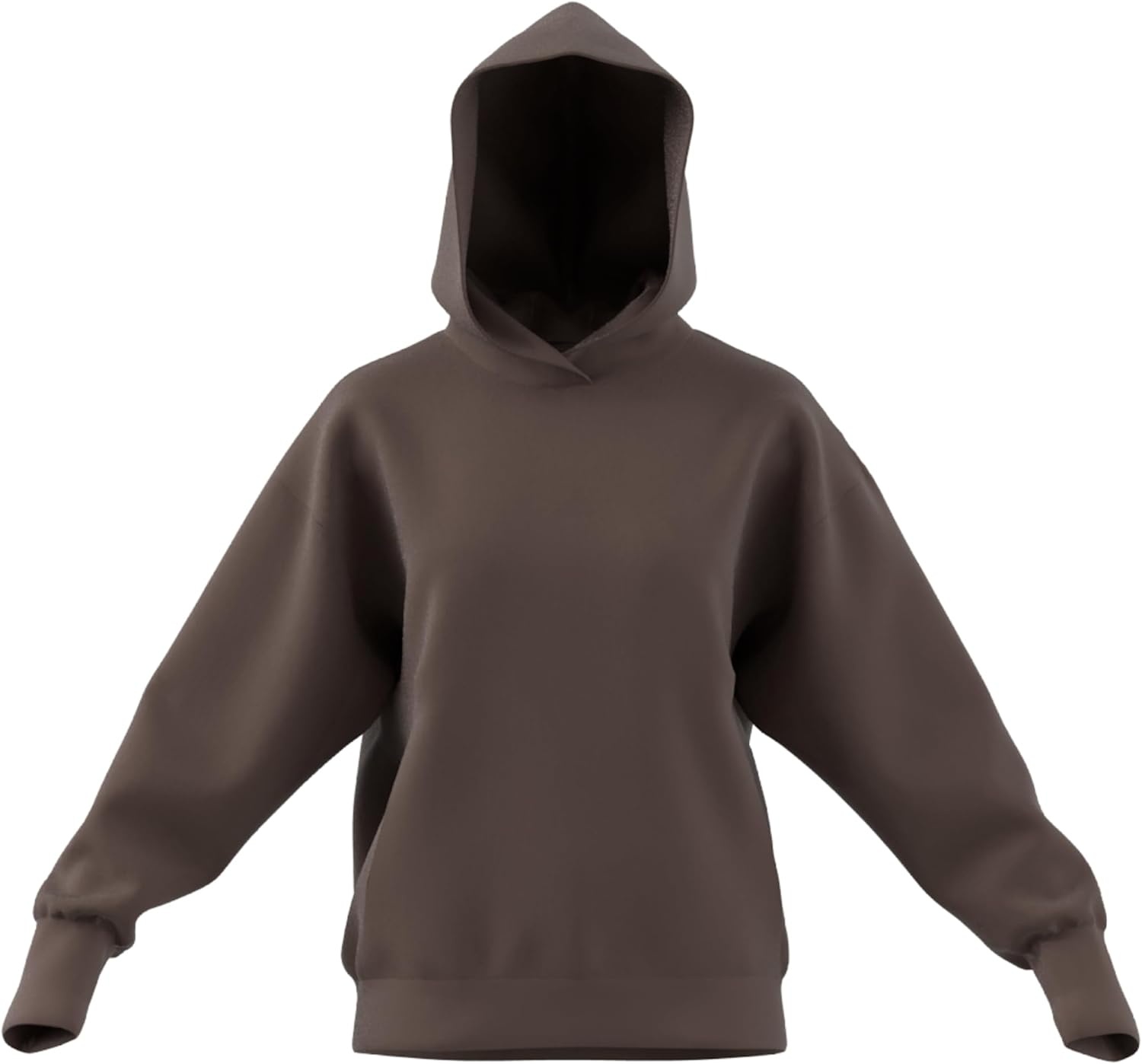 image:imageadidas Womens All Szn Fleece Loose HoodieEarth Strata