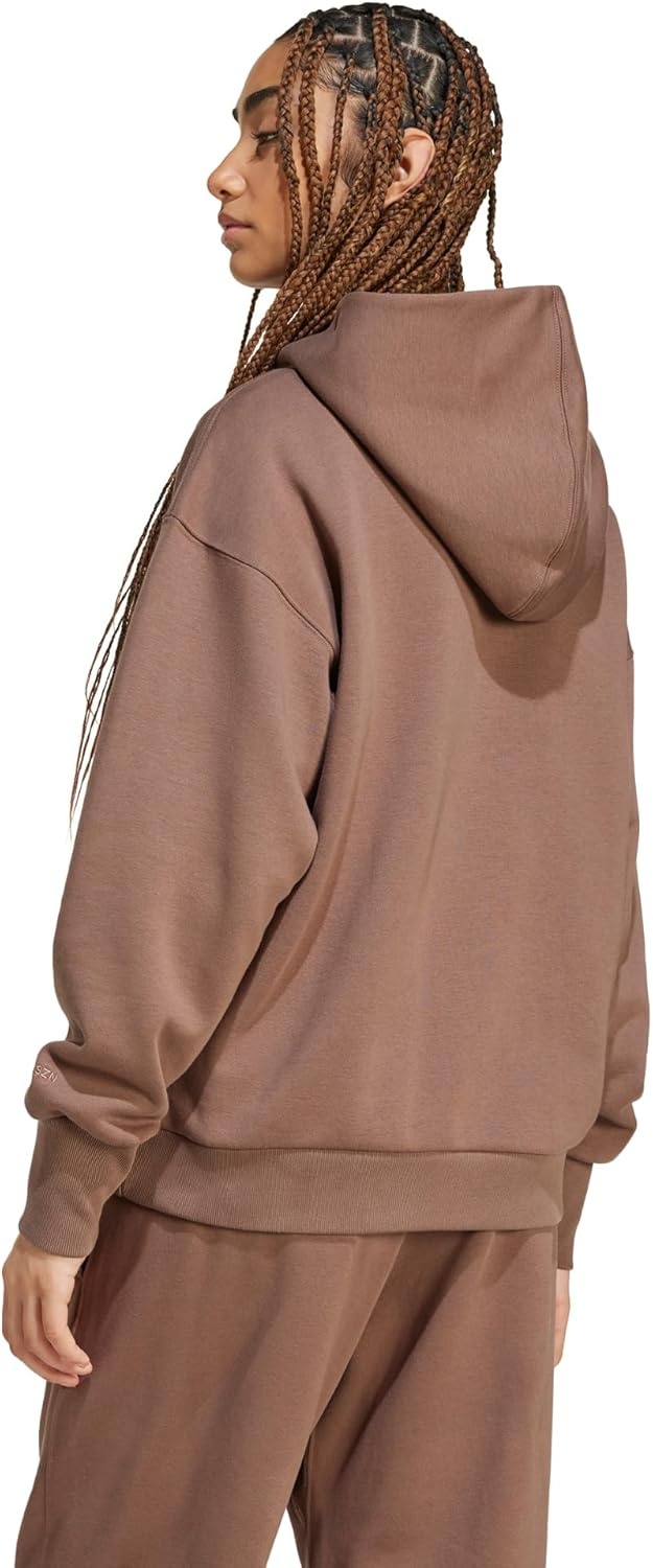 image:imageadidas Womens All Szn Fleece Loose HoodieEarth Strata