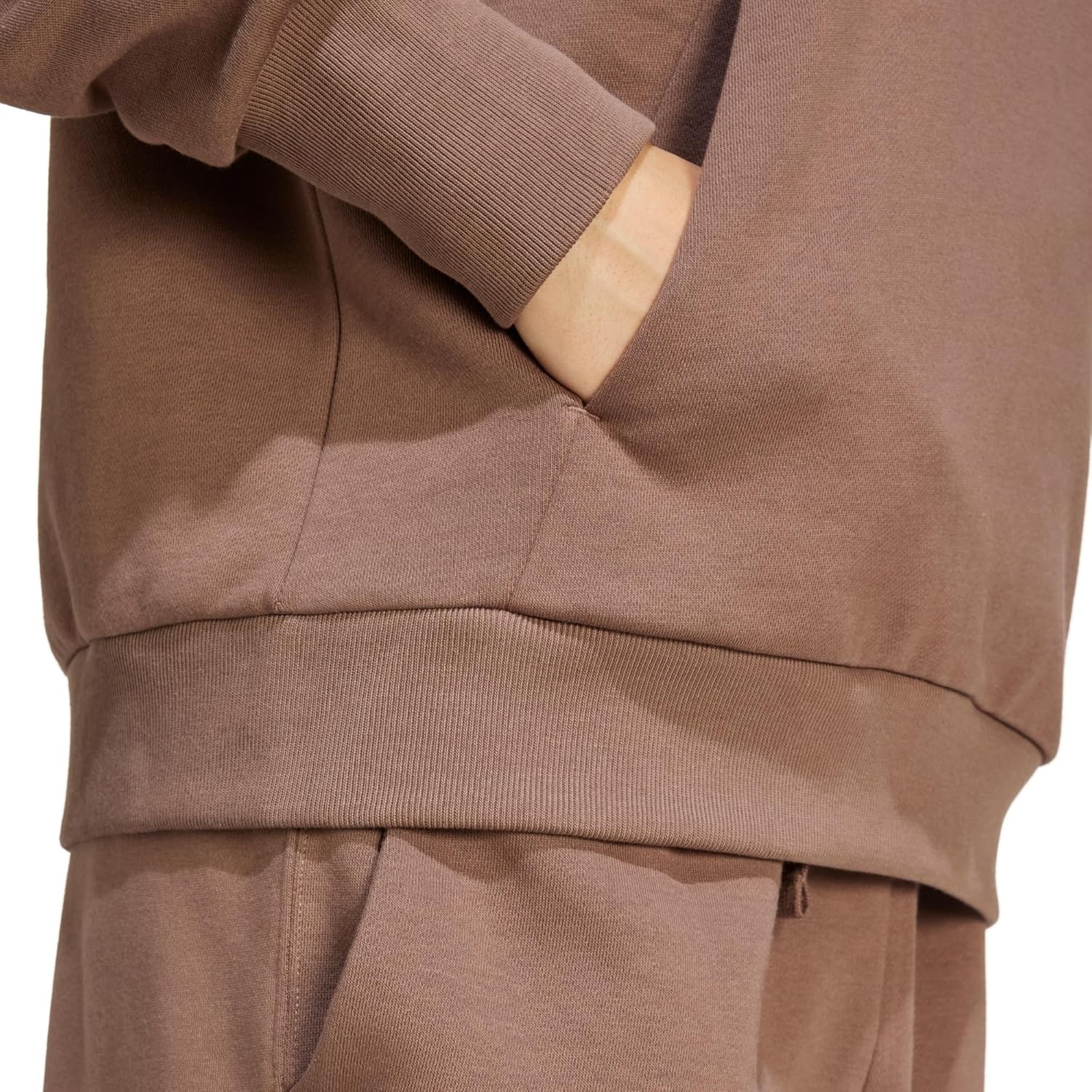 image:imageadidas Womens All Szn Fleece Loose HoodieEarth Strata