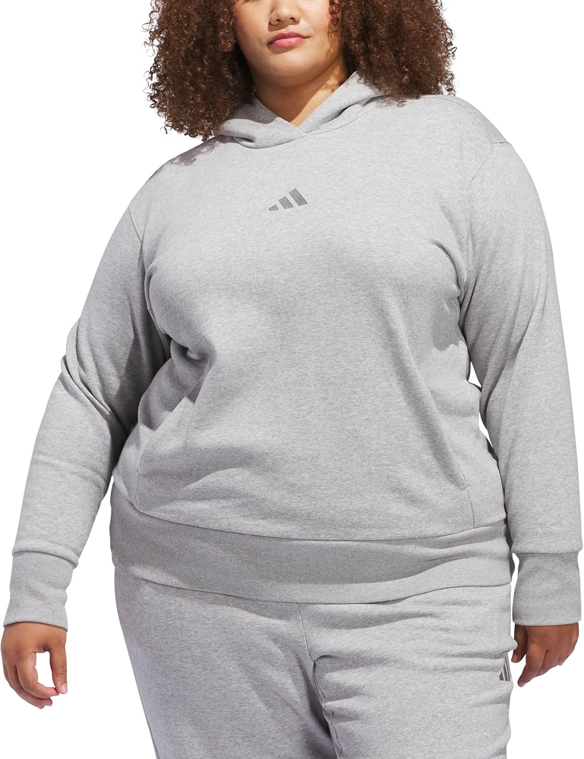 image:imageadidas Womens All Szn Fleece Loose HoodieMedium Grey Heather