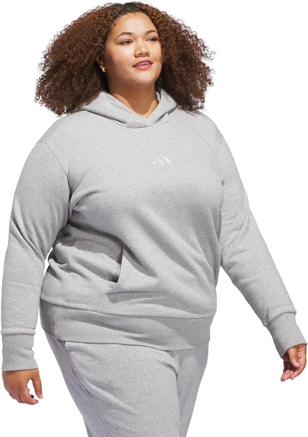 image:imageadidas Womens All Szn Fleece Loose HoodieMedium Grey Heather
