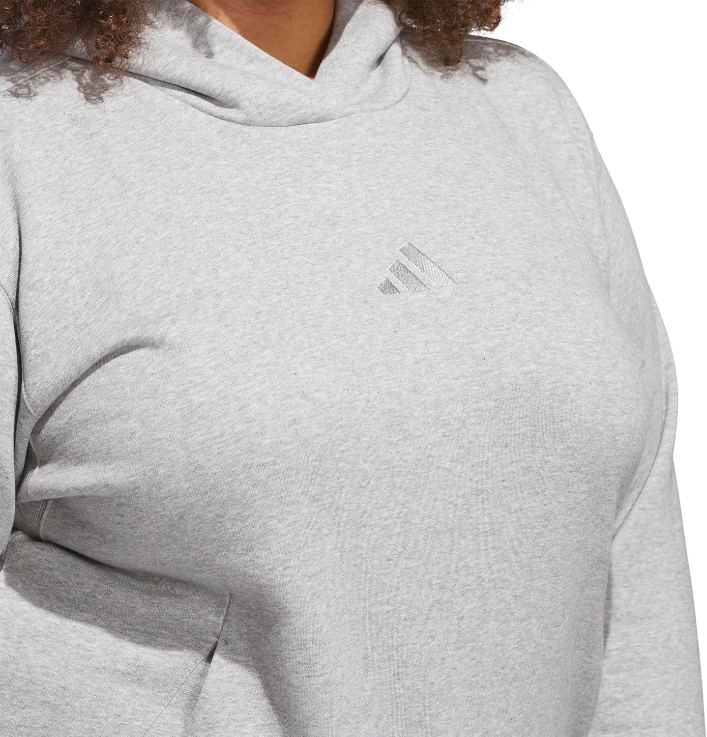image:imageadidas Womens All Szn Fleece Loose HoodieMedium Grey Heather