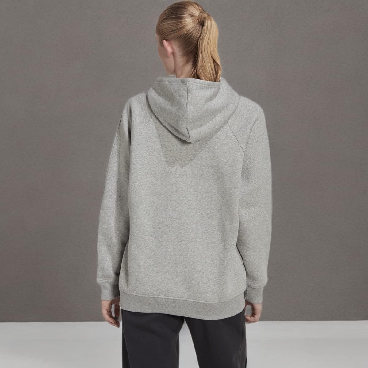 image:imageadidas Womens All Szn Fleece Loose HoodieMedium Grey Heather2022