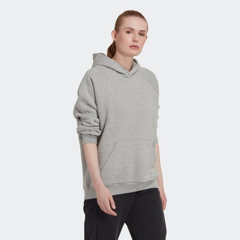 image:imageadidas Womens All Szn Fleece Loose HoodieMedium Grey Heather2022