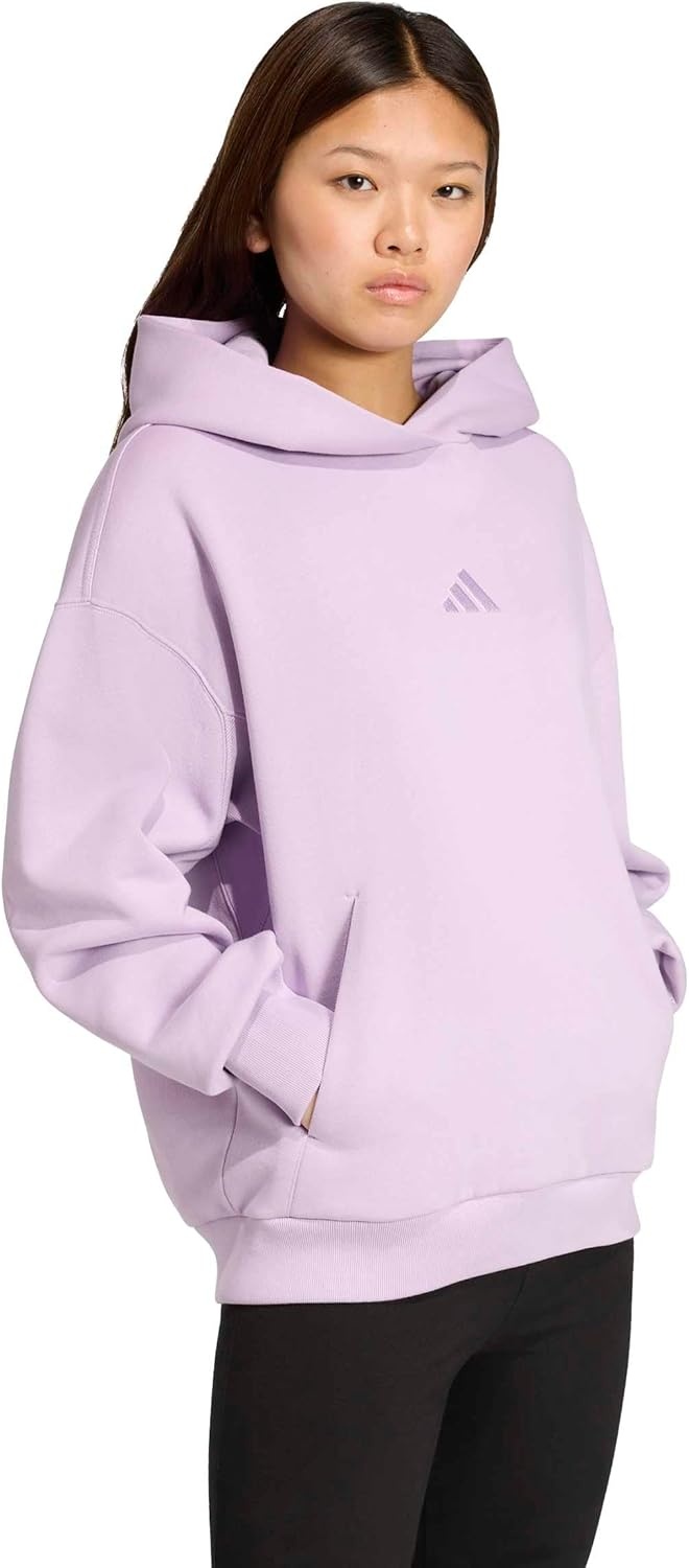 image:imageadidas Womens All Szn Fleece Loose HoodiePowder Plum