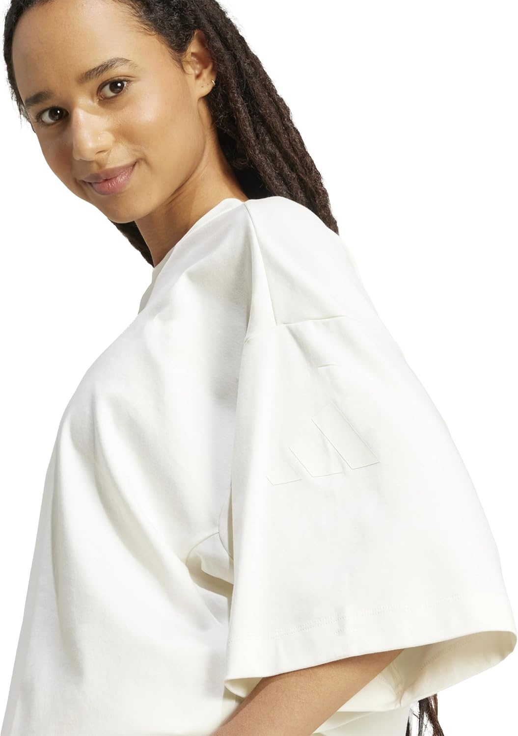 image:imageadidas Womens All Szn Soft Lux Loose TShirtOffwhite