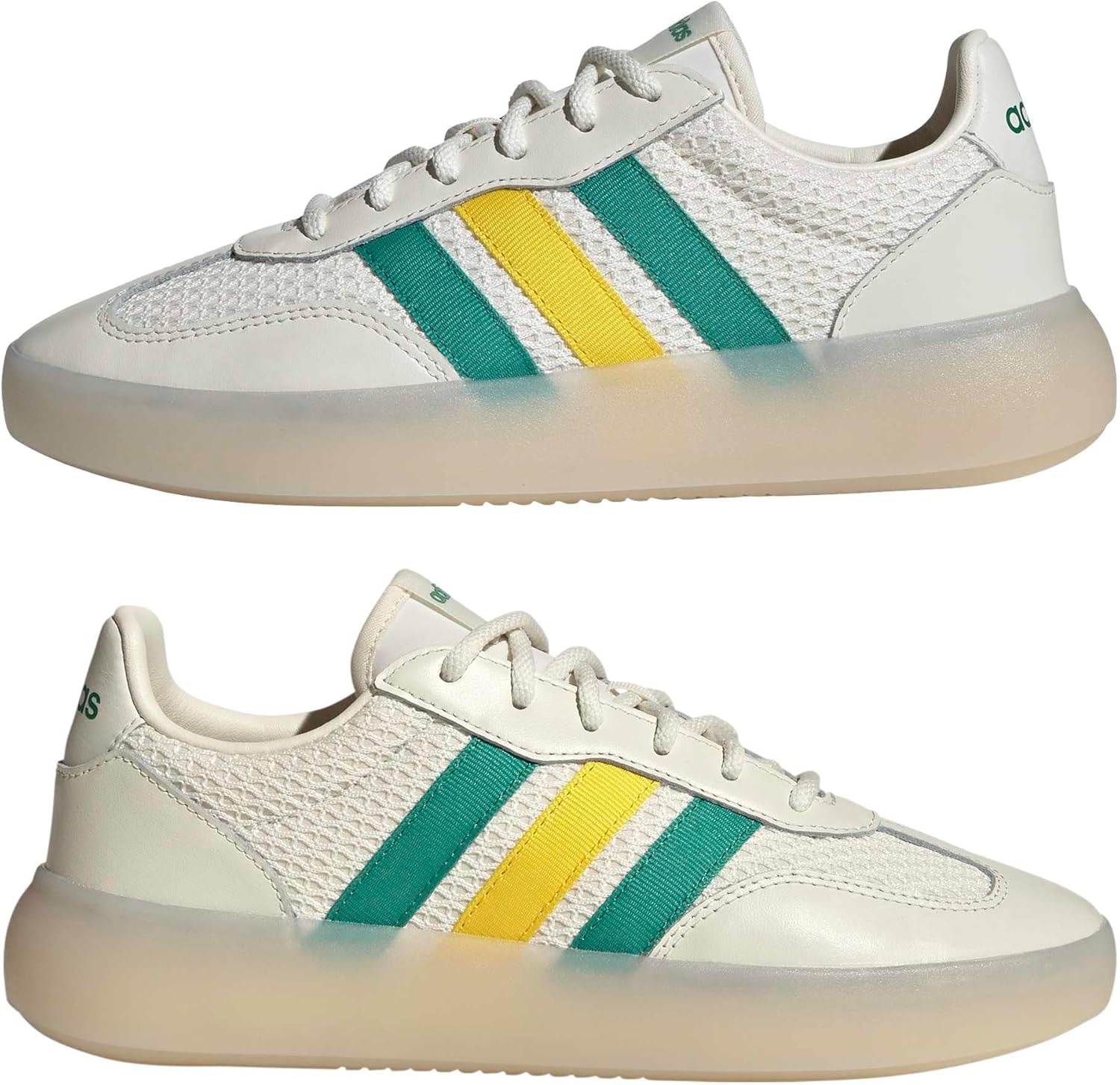 image:imageadidas Womens Barreda Decode SneakersOff WhiteSemi Court GreenYellow