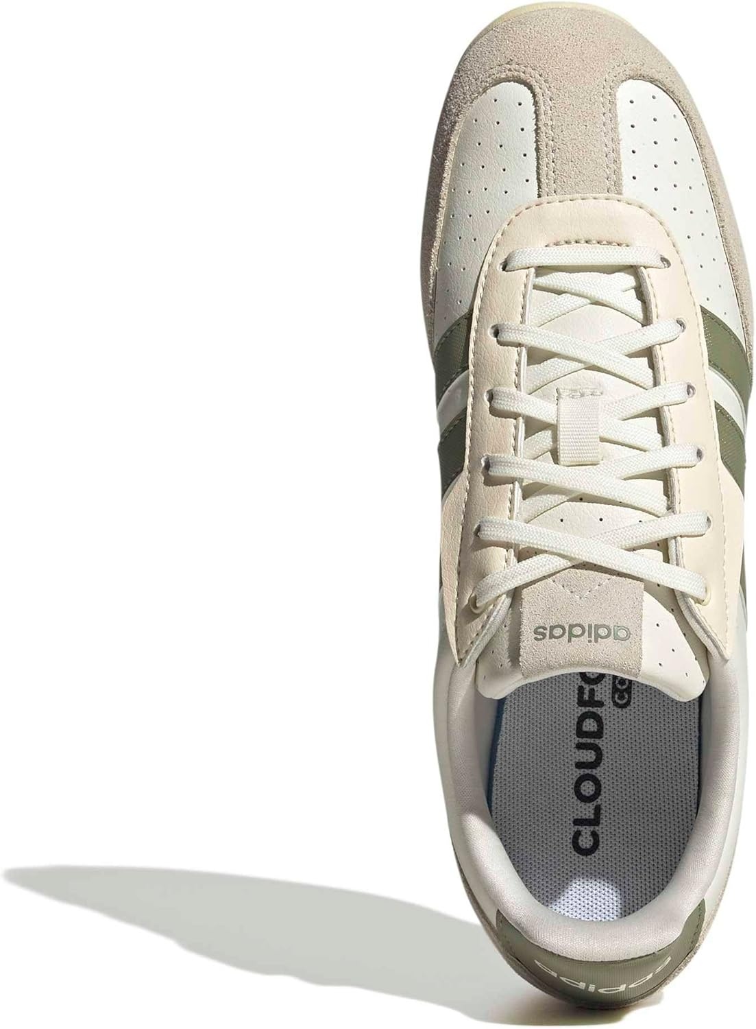 image:imageadidas Womens Barreda LowOff WhiteTent GreenWarm Vanilla