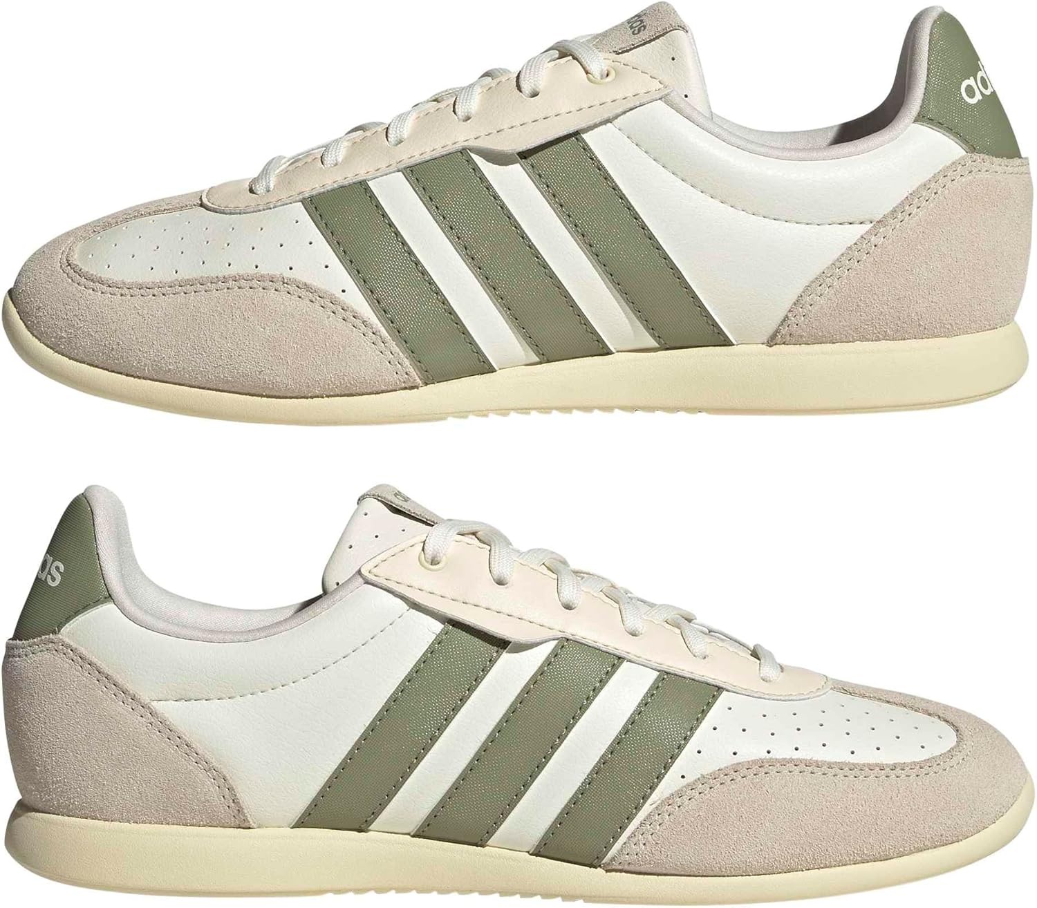 image:imageadidas Womens Barreda LowOff WhiteTent GreenWarm Vanilla