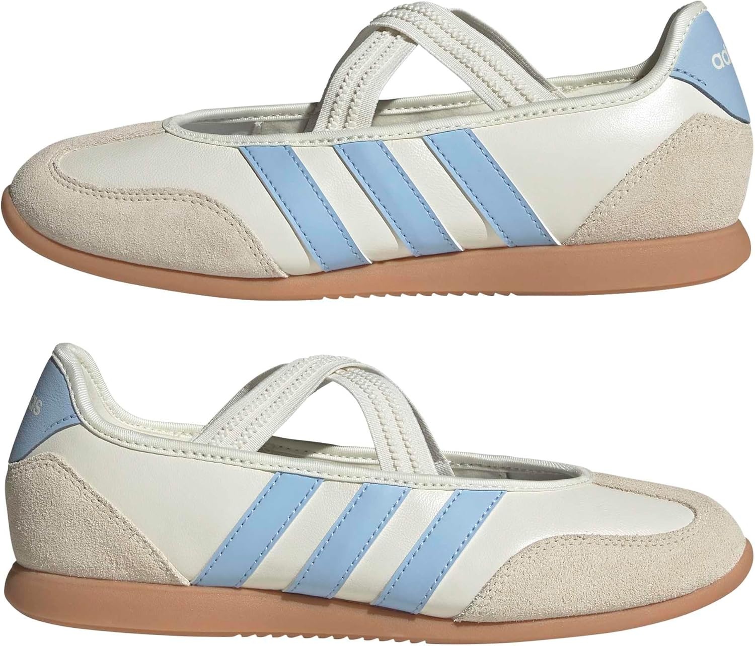 image:imageadidas Womens Barreda Mary Jane ShoesOff WhiteGlow BlueGum
