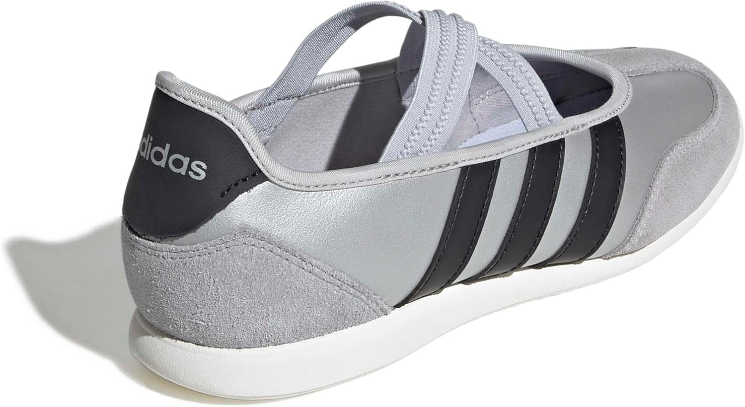 image:imageadidas Womens Barreda Mary Jane ShoesSilver MetallicBlackOff White