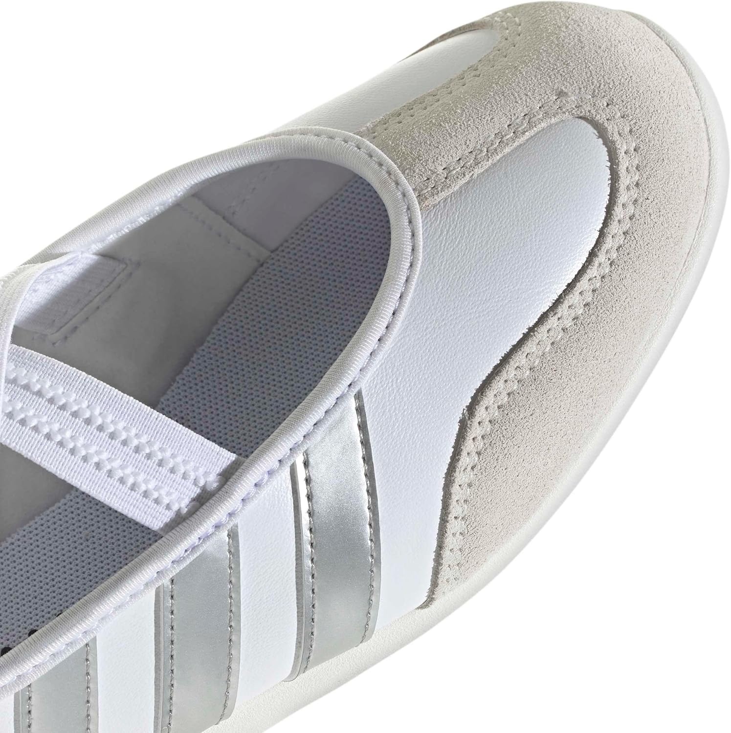 image:imageadidas Womens Barreda Mary Jane ShoesWhiteSilver MetallicOff White