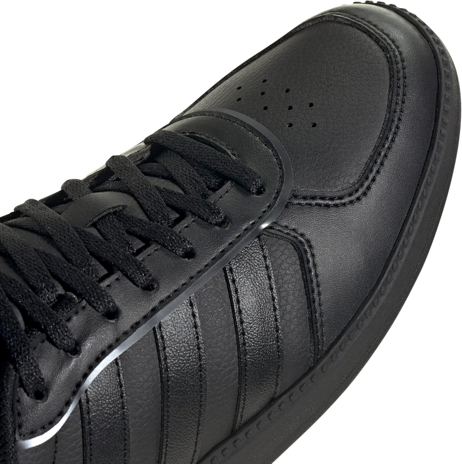 image:imageadidas Womens Breaknet Sleek SneakersBlackBlackIron Metallic