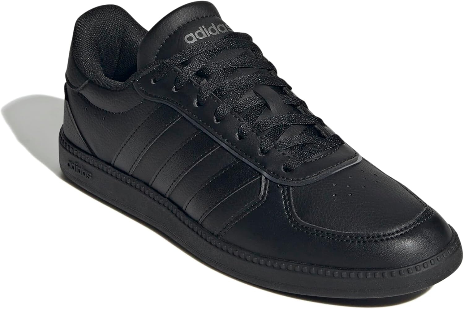image:imageadidas Womens Breaknet Sleek SneakersBlackBlackIron Metallic