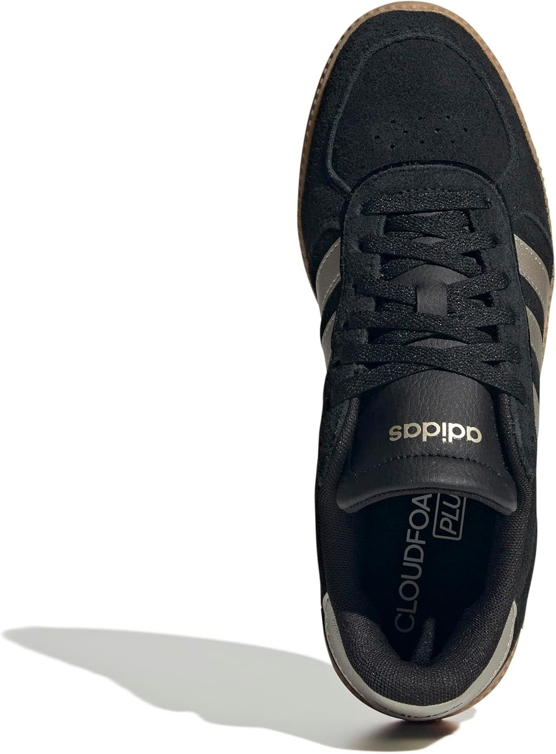 image:imageadidas Womens Breaknet Sleek SneakersBlackCyber MetallicGum