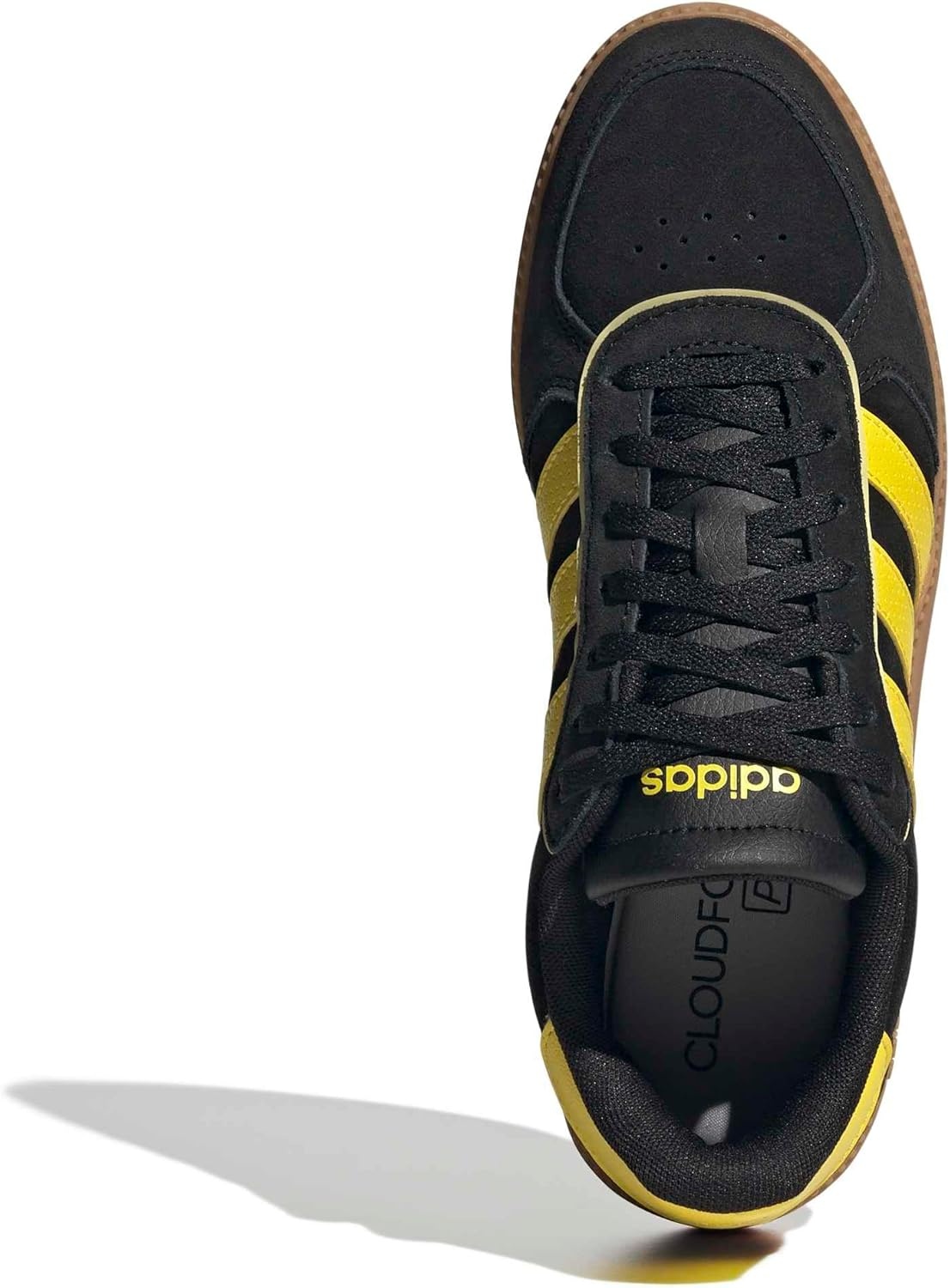 image:imageadidas Womens Breaknet Sleek SneakersBlackYellowPowder Yellow