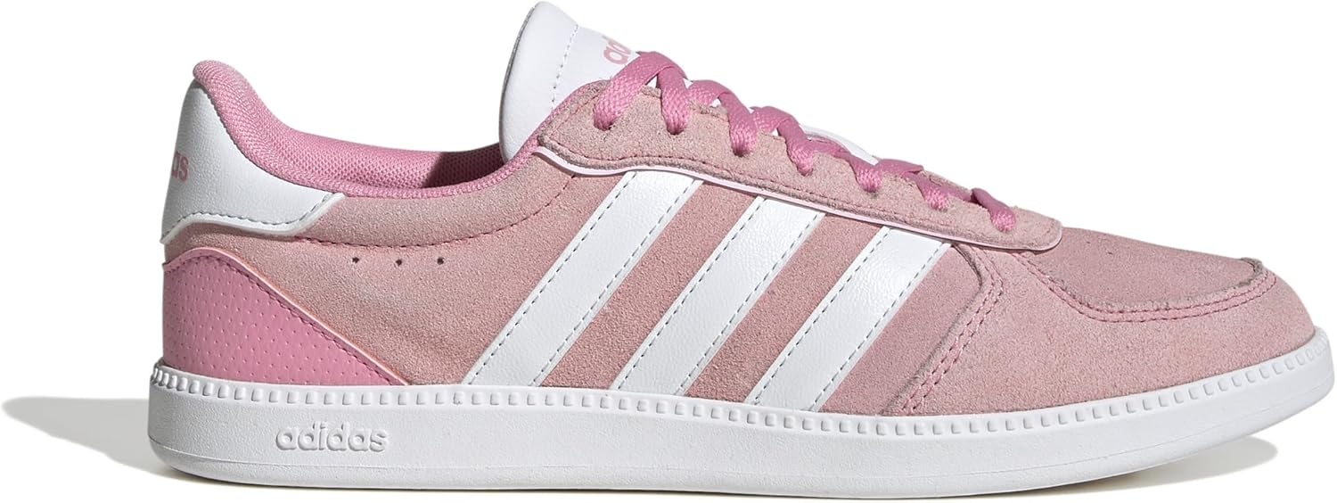 image:imageadidas Womens Breaknet Sleek SneakersBliss PinkWhiteClear Pink