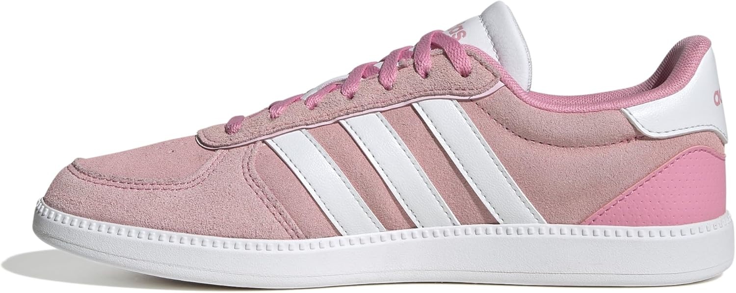 image:imageadidas Womens Breaknet Sleek SneakersBliss PinkWhiteClear Pink