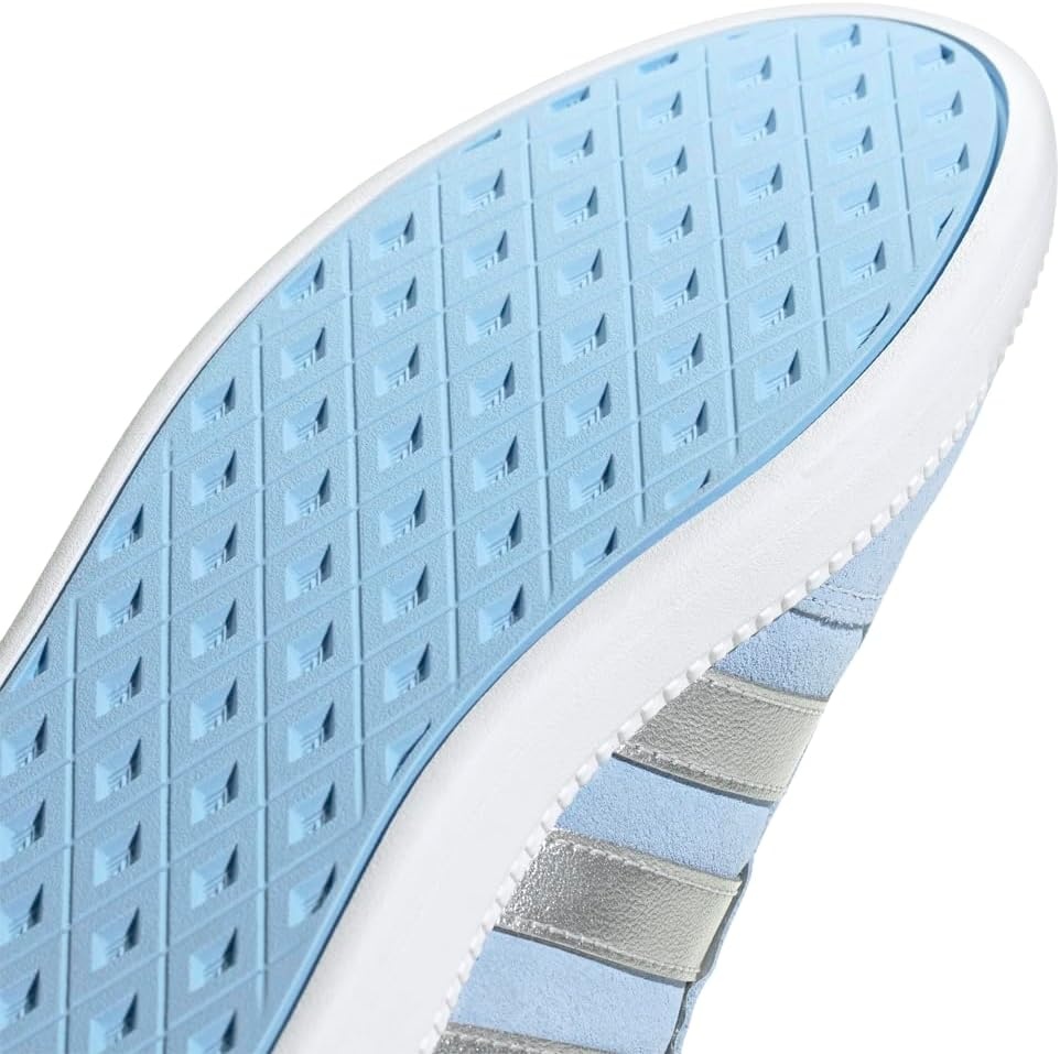 image:imageadidas Womens Breaknet Sleek SneakersBlueSilver MetallicHalo Blue