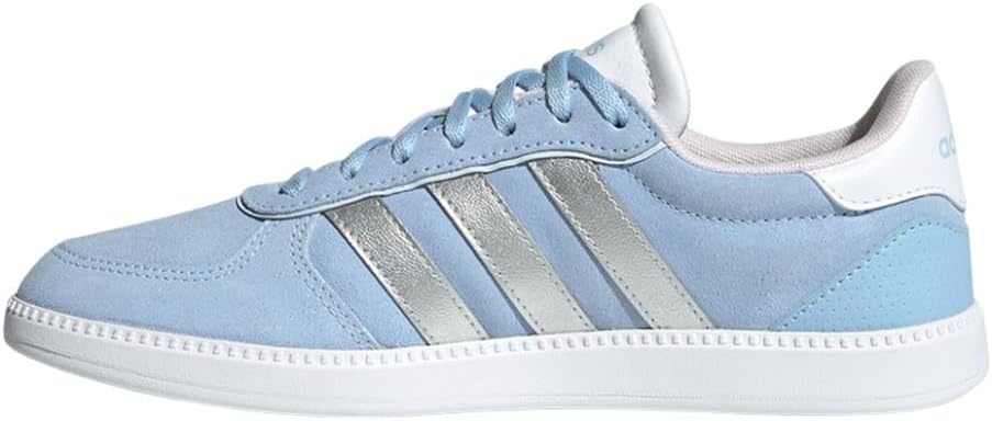 image:imageadidas Womens Breaknet Sleek SneakersBlueSilver MetallicHalo Blue