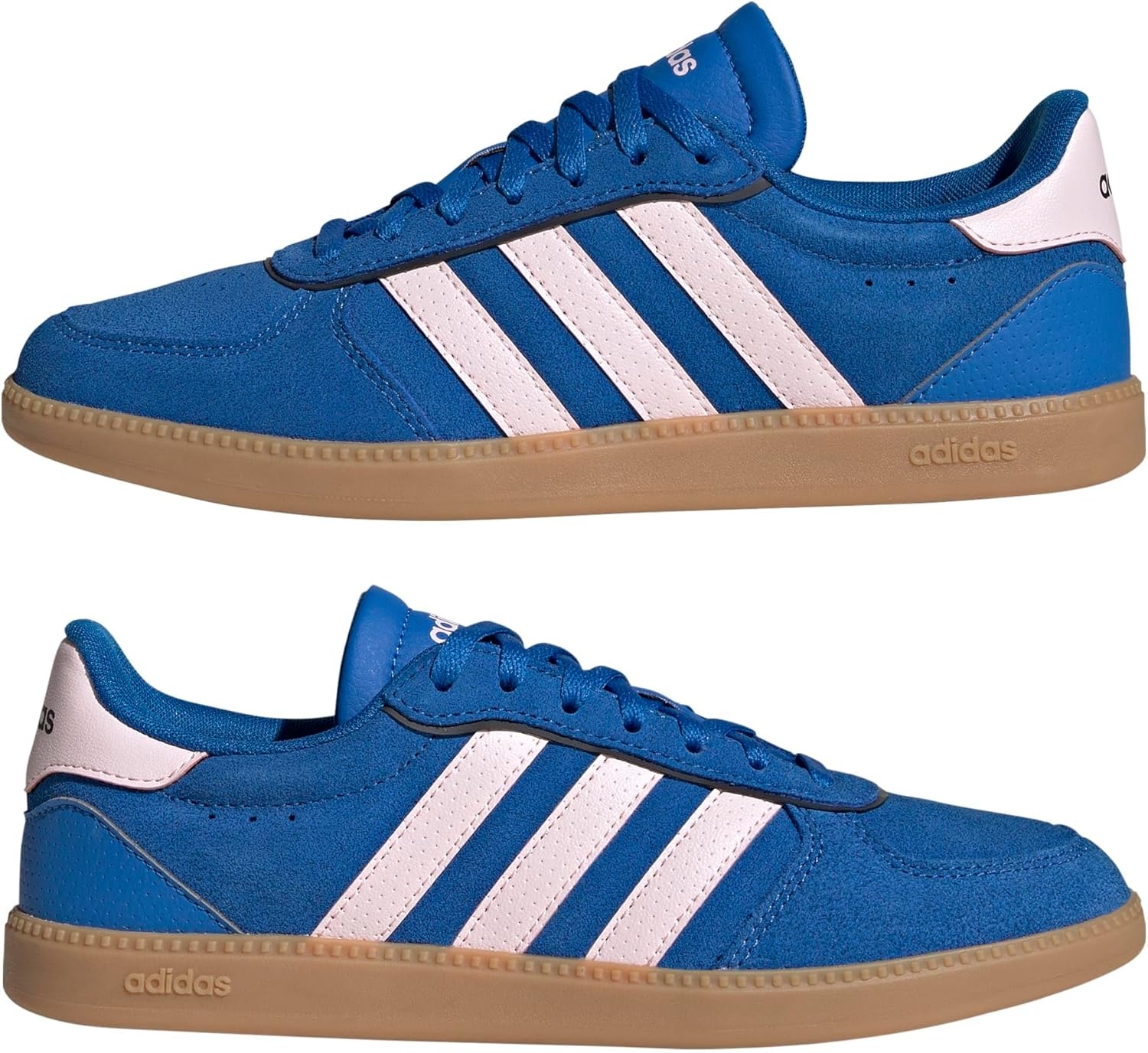 image:imageadidas Womens Breaknet Sleek SneakersBright RoyalClear PinkCarbon
