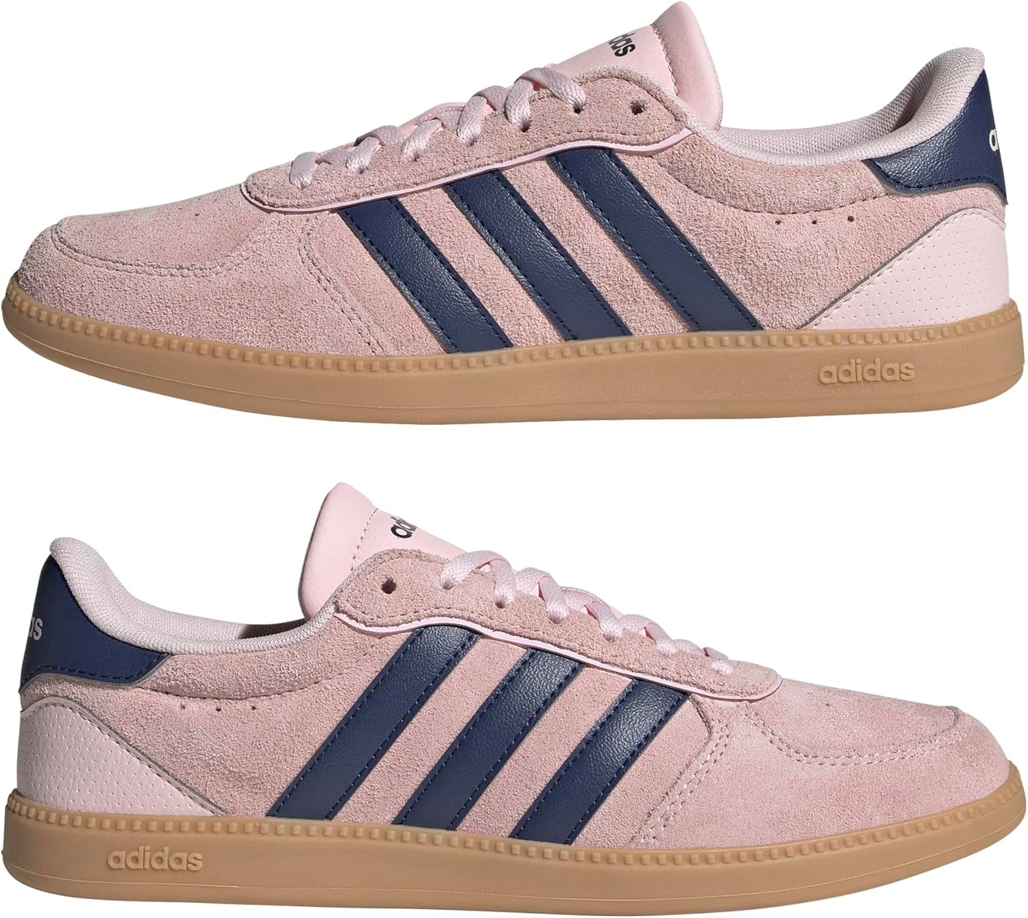 image:imageadidas Womens Breaknet Sleek SneakersClear Pink Dark Blue Gum 3