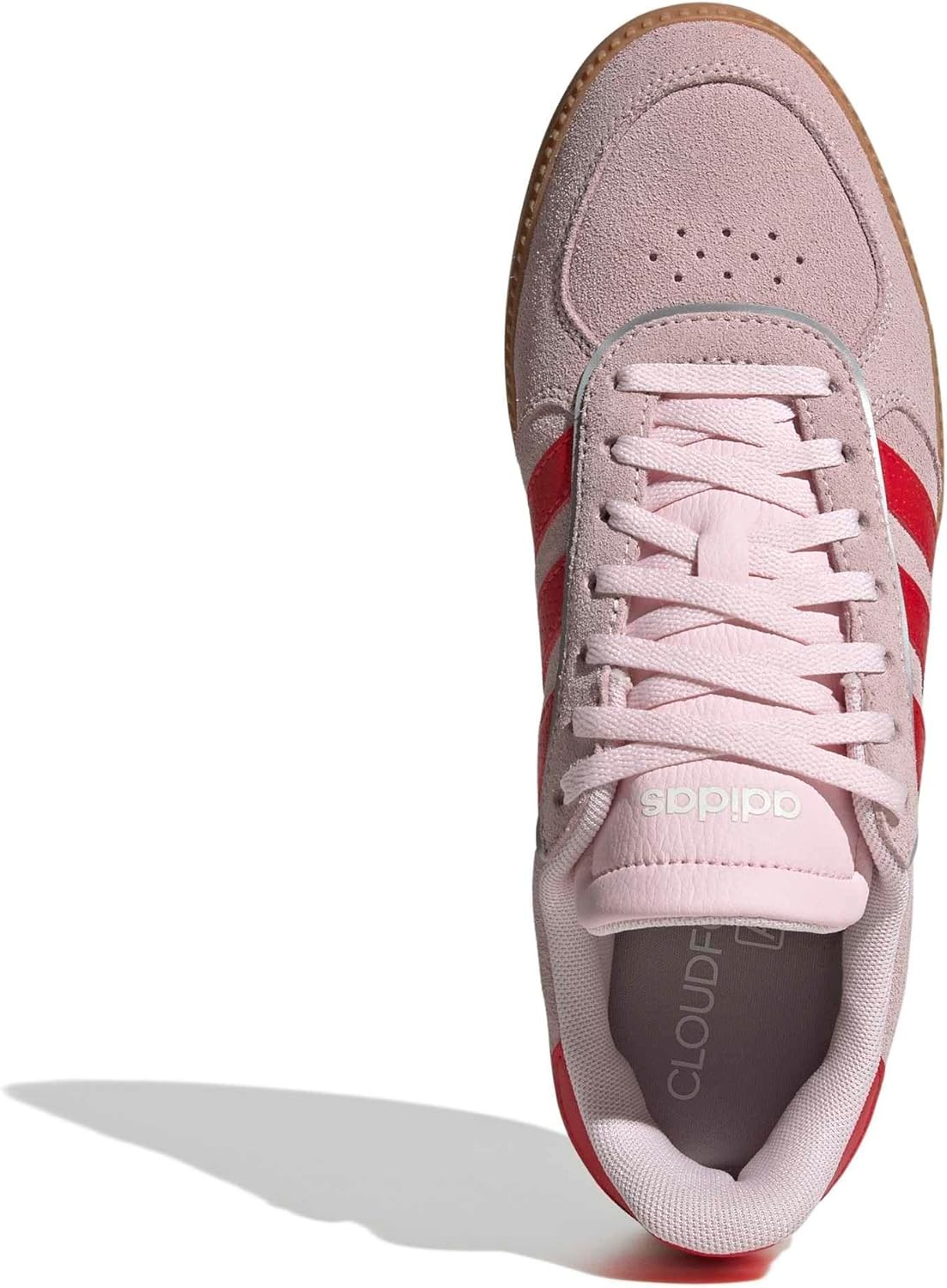 image:imageadidas Womens Breaknet Sleek SneakersClear PinkPure RubyGum