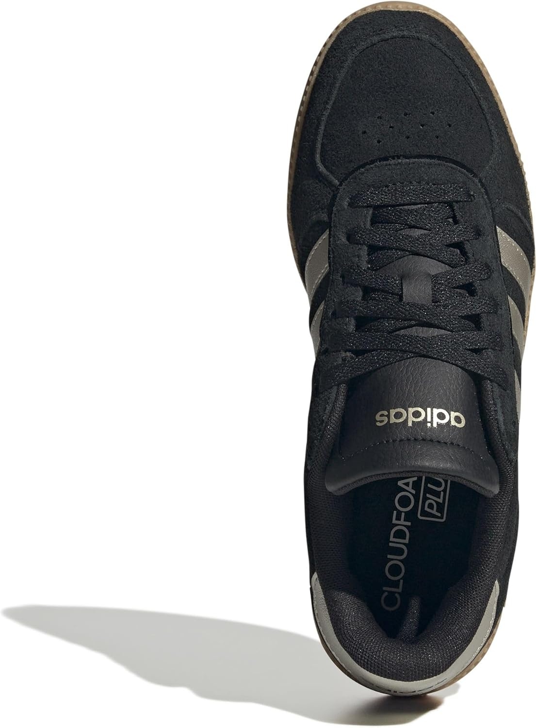 image:imageadidas Womens Breaknet Sleek SneakersCore BlackCyber MetallicCyber MetallicGum 3