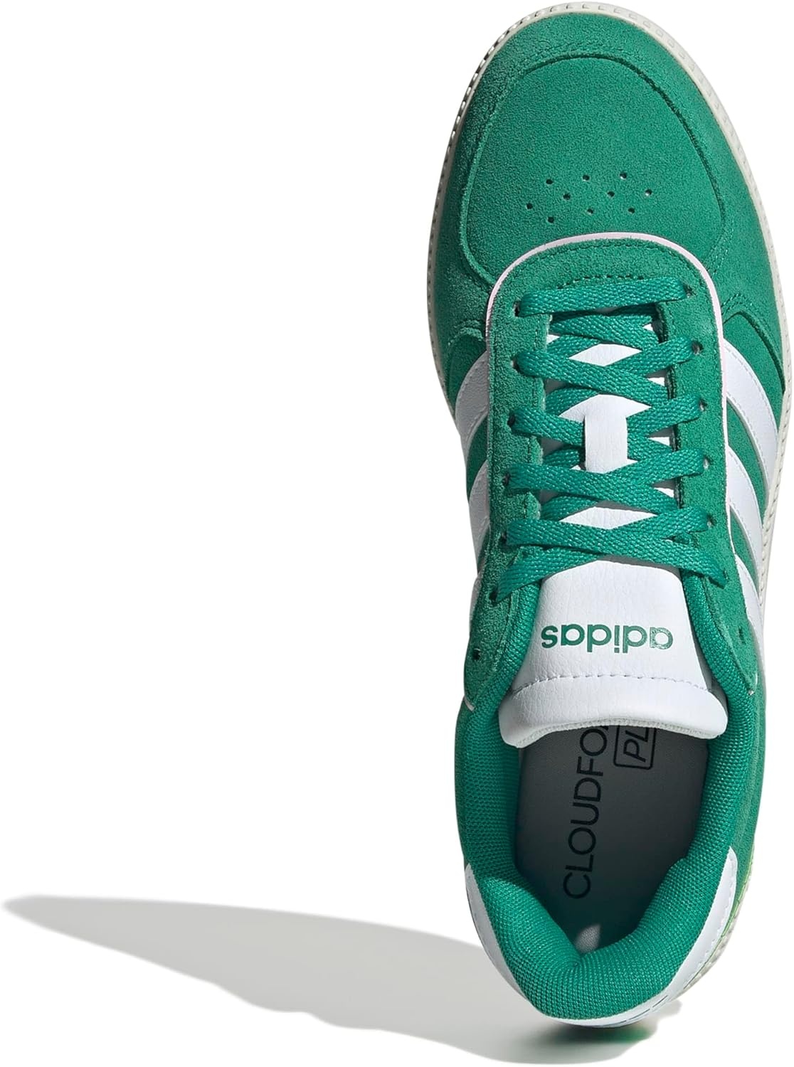 image:imageadidas Womens Breaknet Sleek SneakersCourt GreenWhiteClear Pink