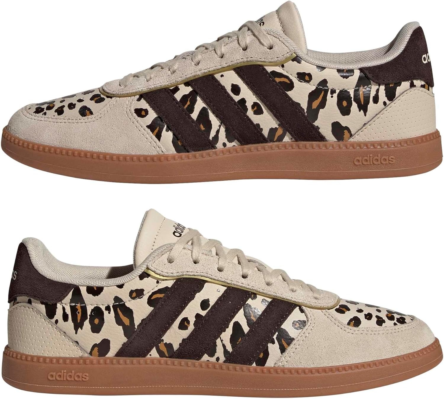 image:imageadidas Womens Breaknet Sleek SneakersCrystal LinenAurora CoffeeMatte Gold