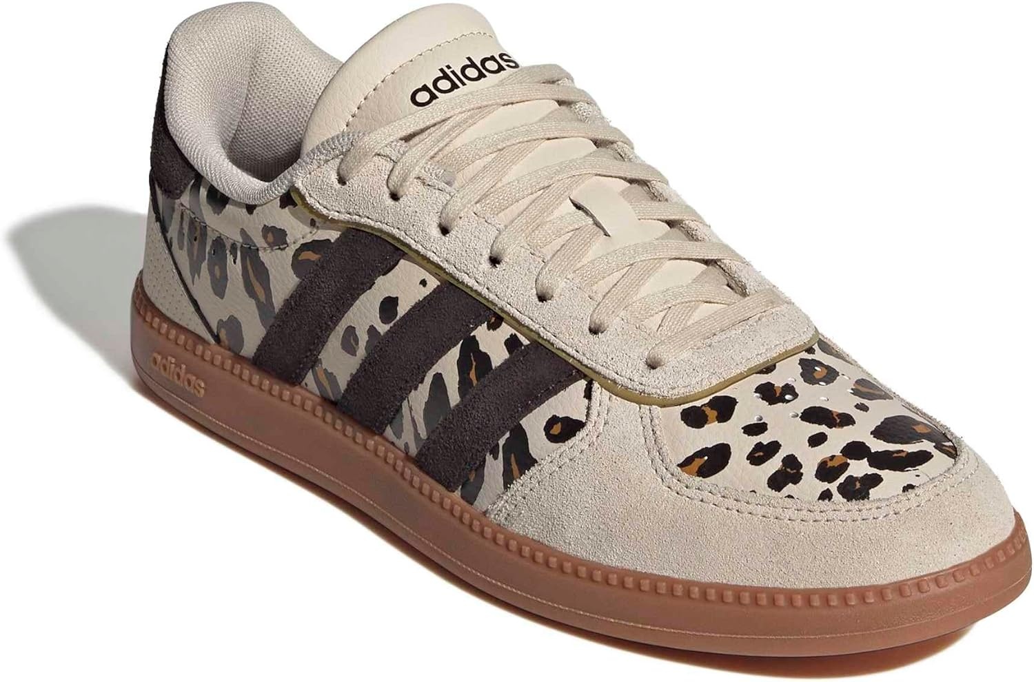 image:imageadidas Womens Breaknet Sleek SneakersCrystal LinenAurora CoffeeMatte Gold