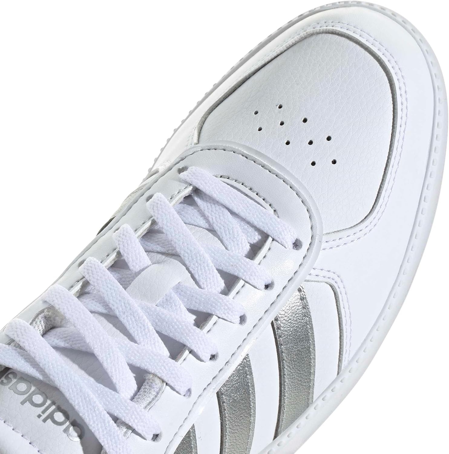 image:imageadidas Womens Breaknet Sleek SneakersFtwr White Silver Met Footwear White
