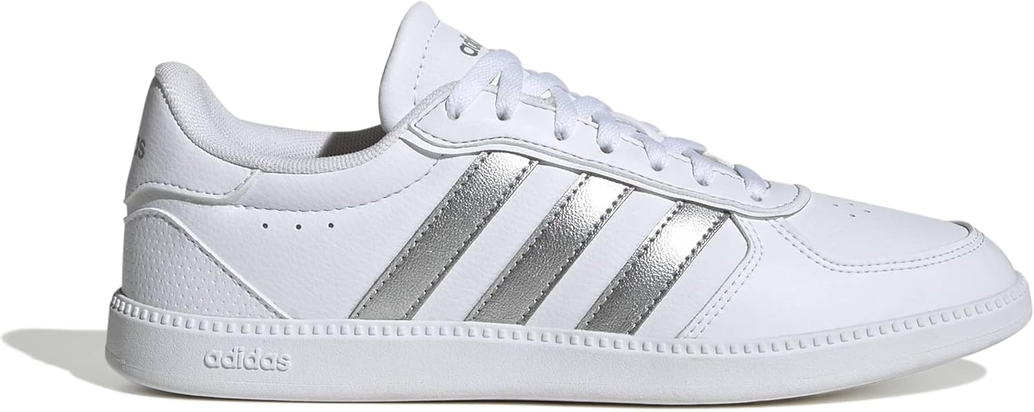 image:imageadidas Womens Breaknet Sleek SneakersFtwr White Silver Met Footwear White