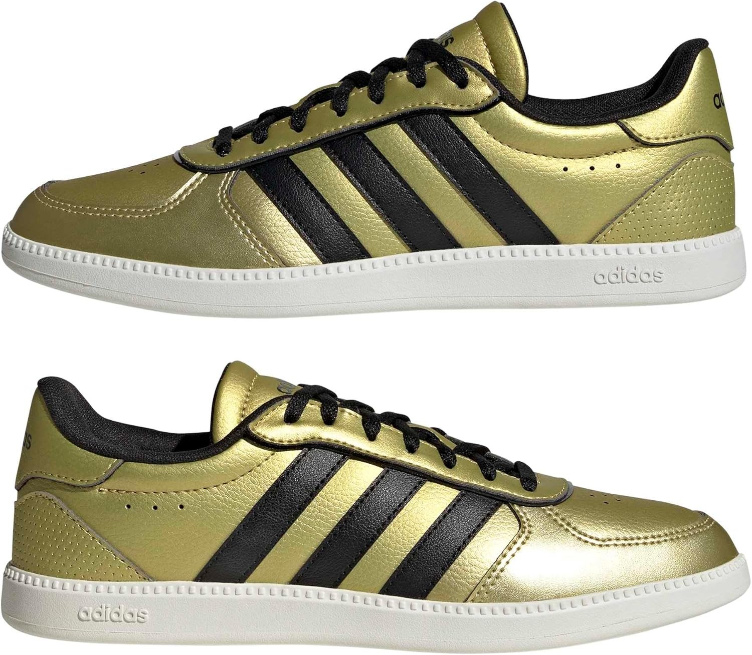 image:imageadidas Womens Breaknet Sleek SneakersGold MetallicBlackOff White