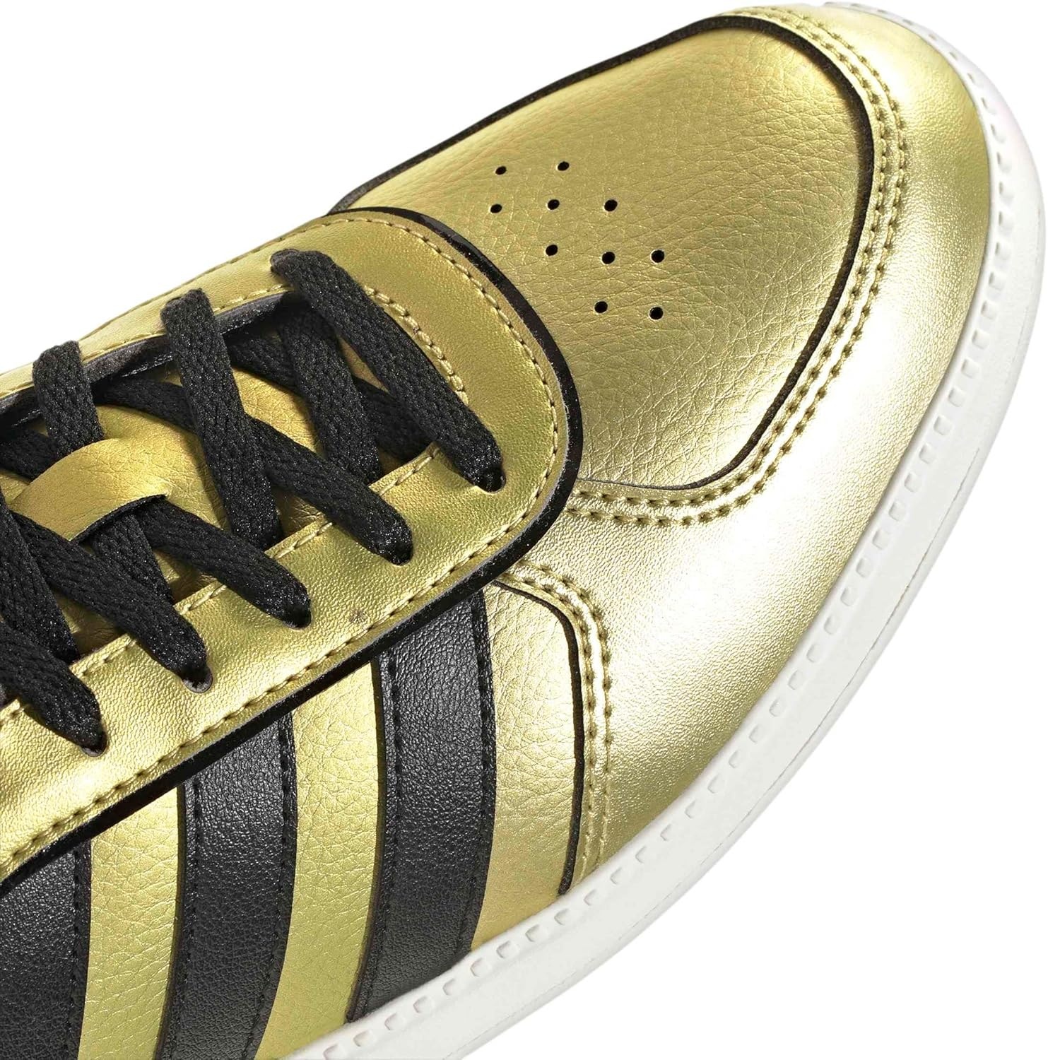image:imageadidas Womens Breaknet Sleek SneakersGold MetallicBlackOff White