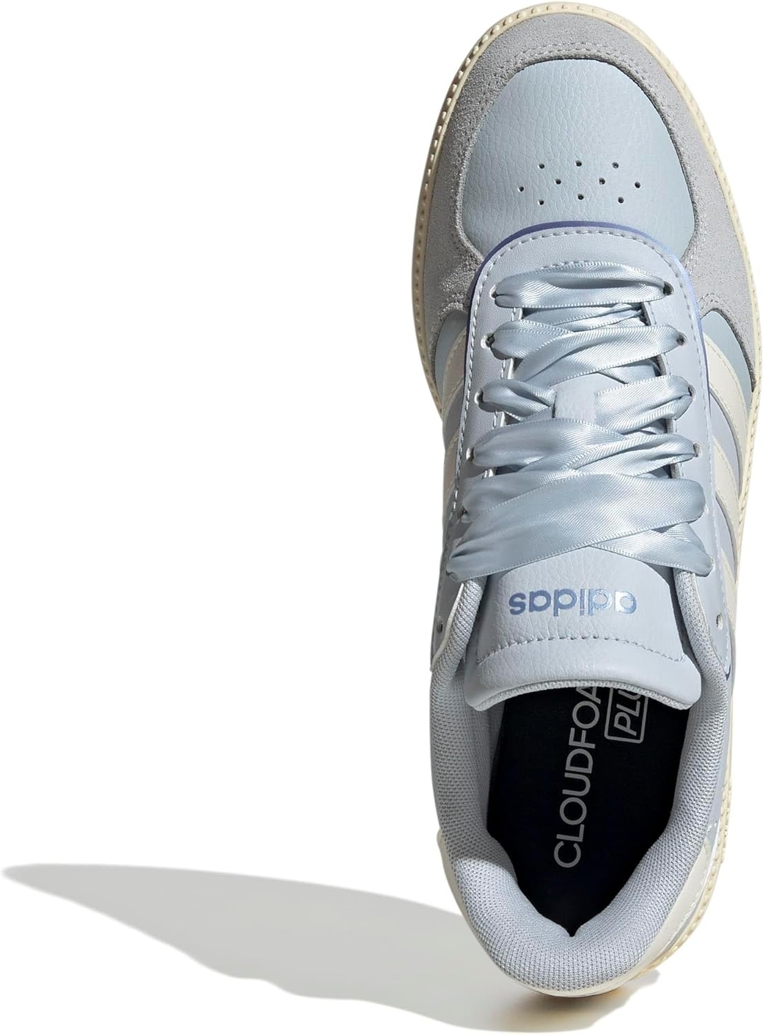 image:imageadidas Womens Breaknet Sleek SneakersHalo BlueOff WhiteWarm Vanilla
