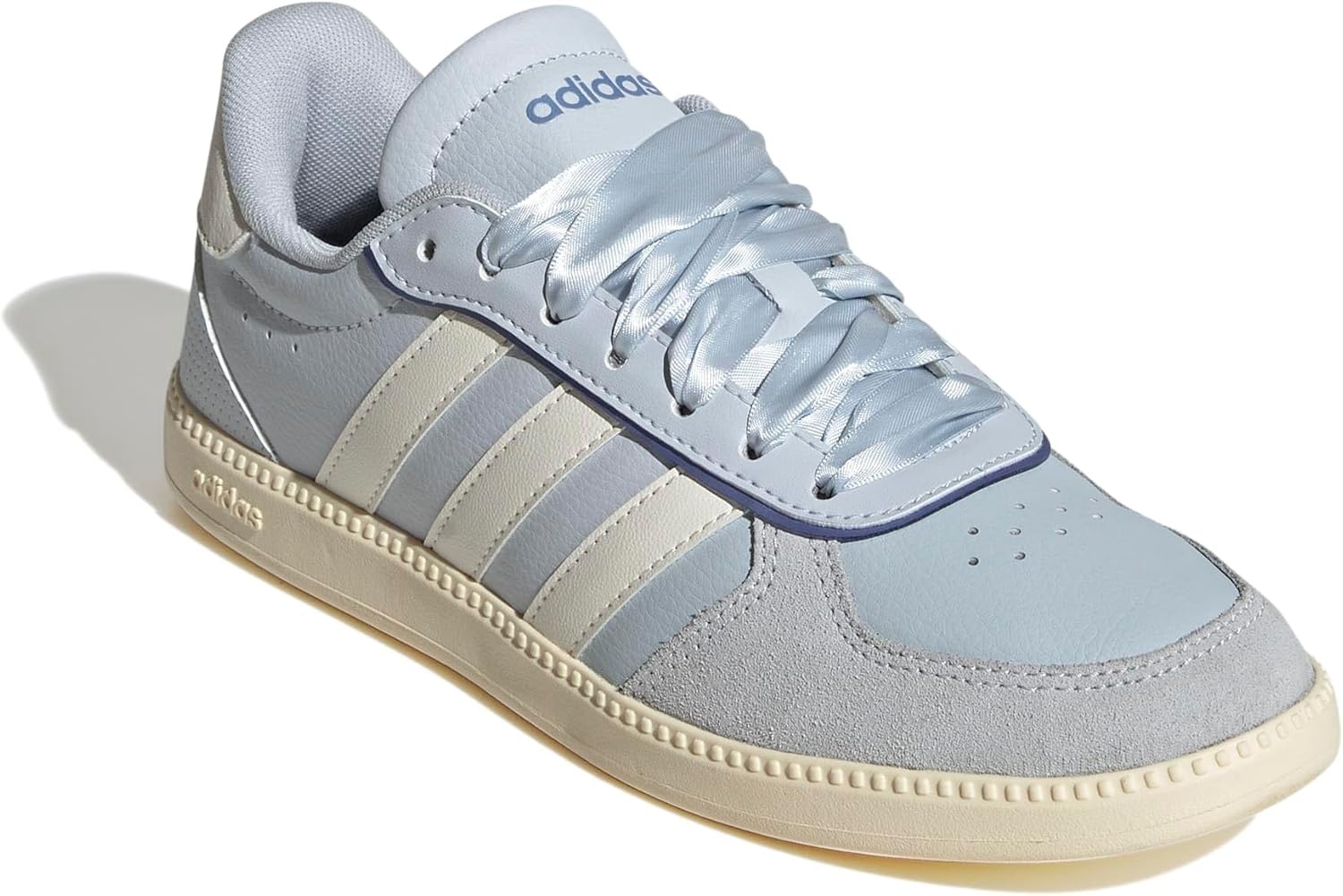 image:imageadidas Womens Breaknet Sleek SneakersHalo BlueOff WhiteWarm Vanilla
