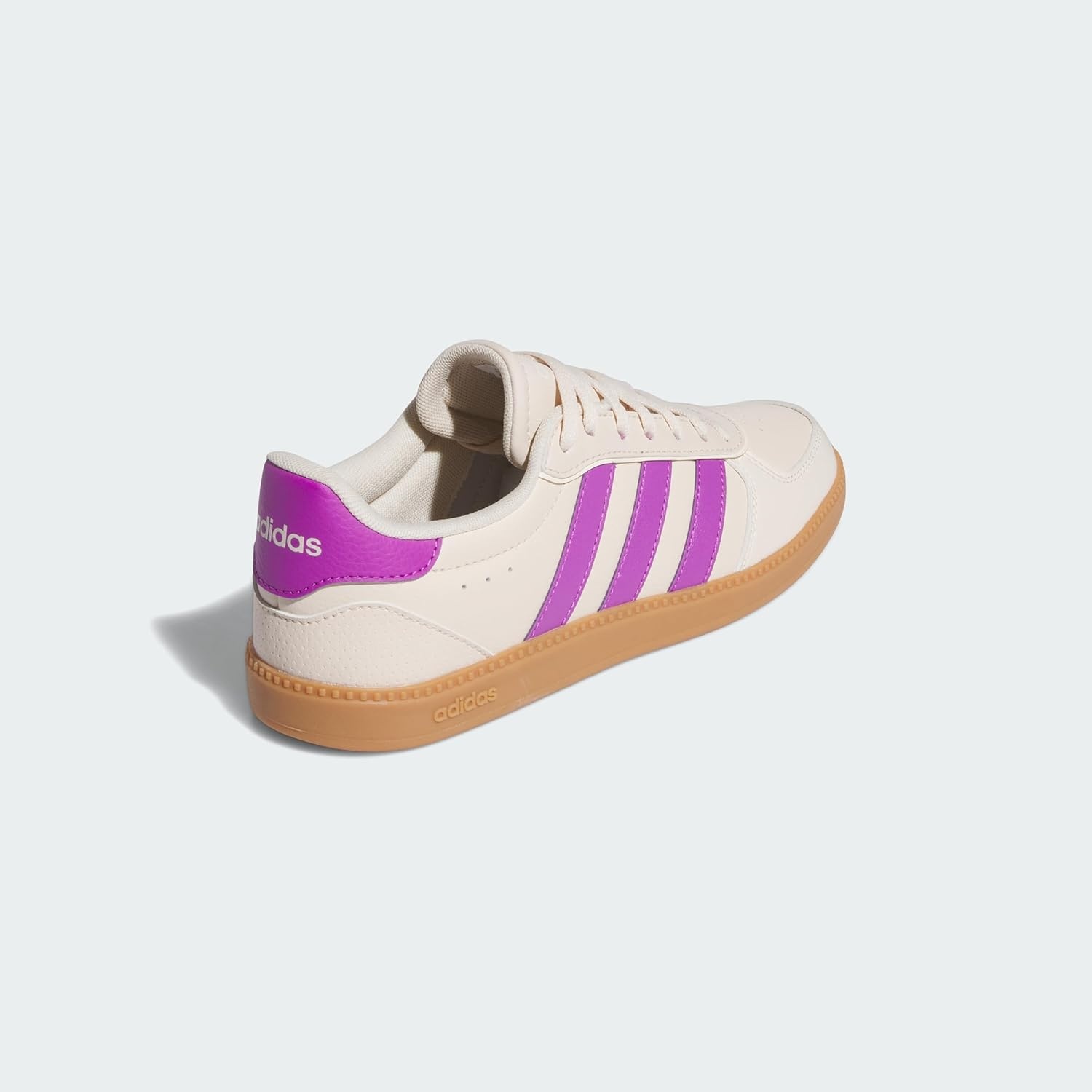 image:imageadidas Womens Breaknet Sleek SneakersHalo Ivory Purple Burst Wonder White