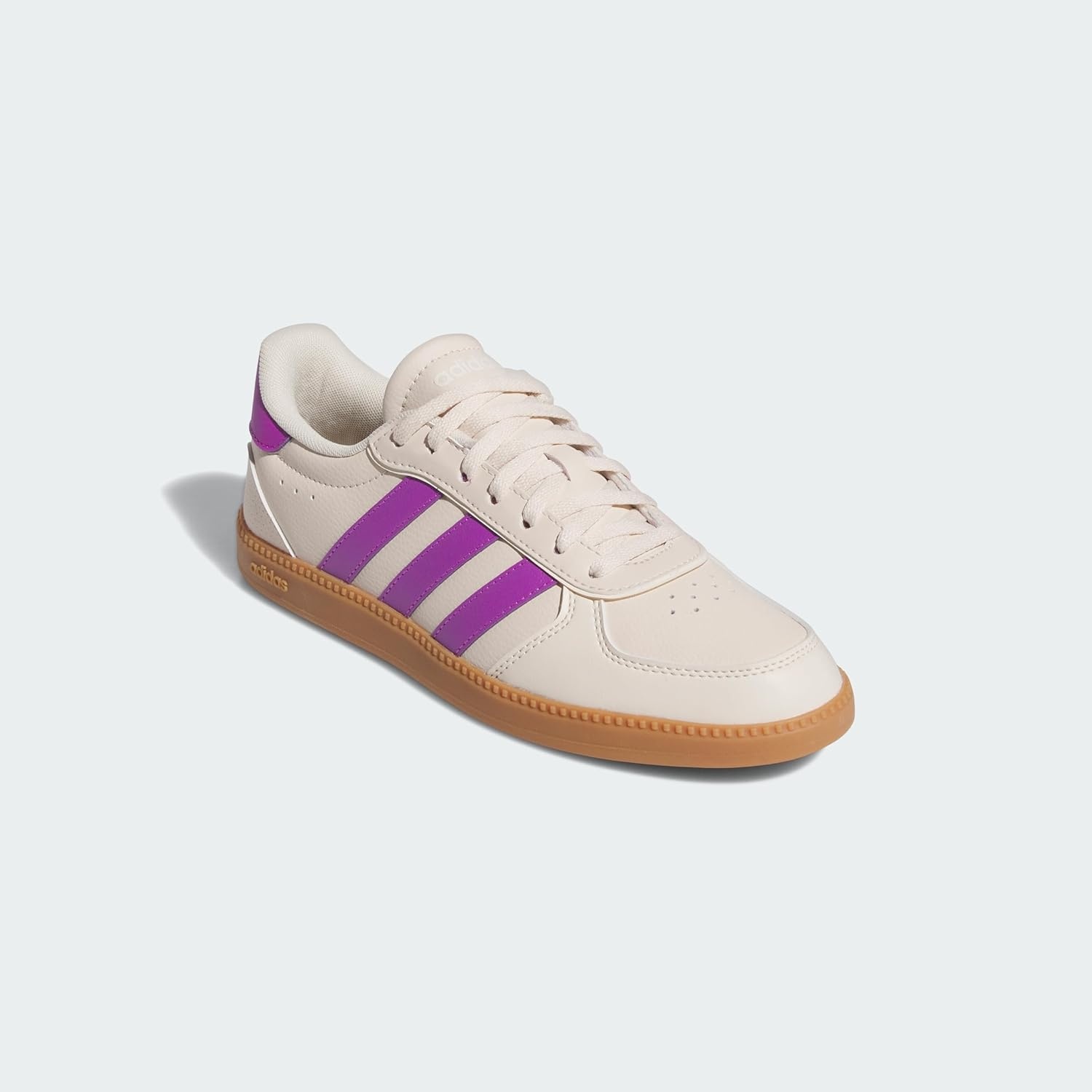 image:imageadidas Womens Breaknet Sleek SneakersHalo Ivory Purple Burst Wonder White