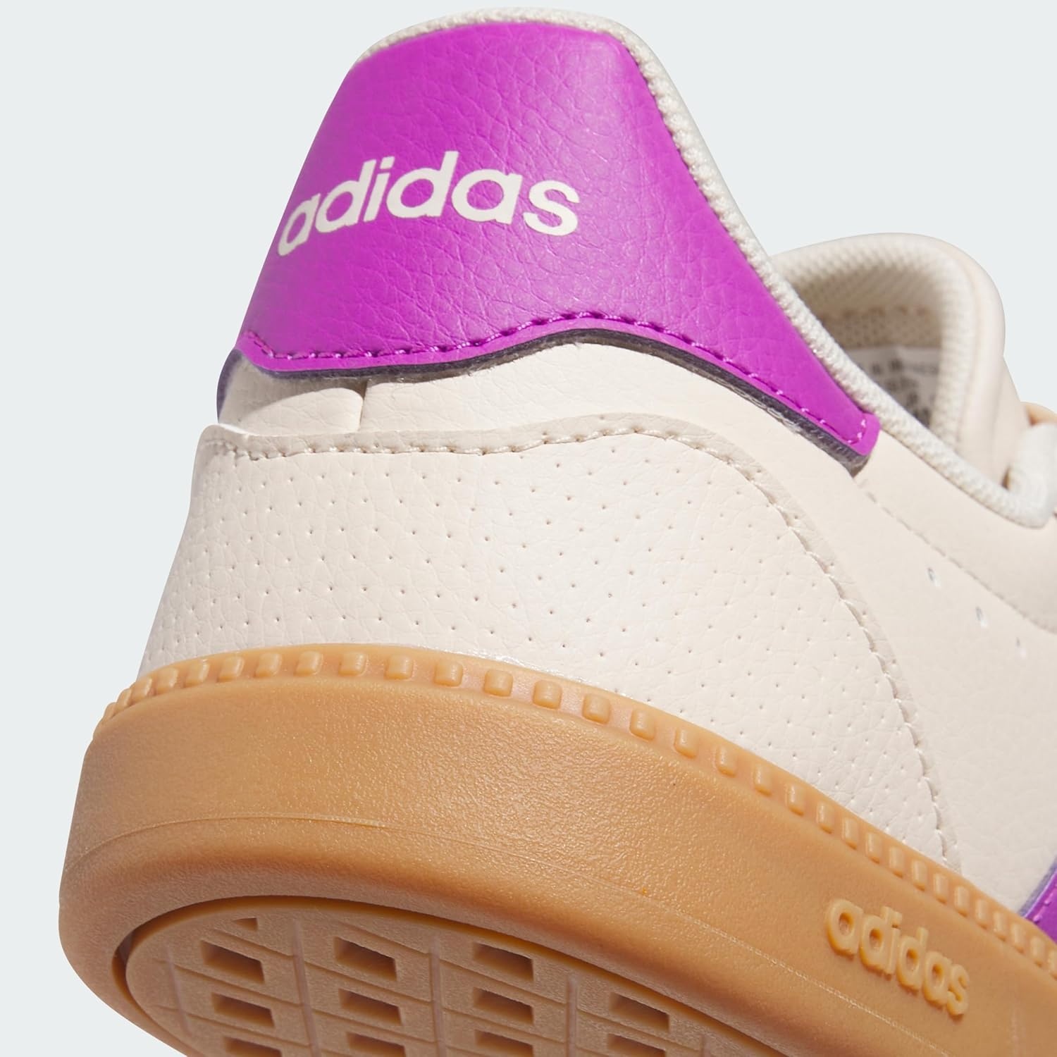 image:imageadidas Womens Breaknet Sleek SneakersHalo Ivory Purple Burst Wonder White