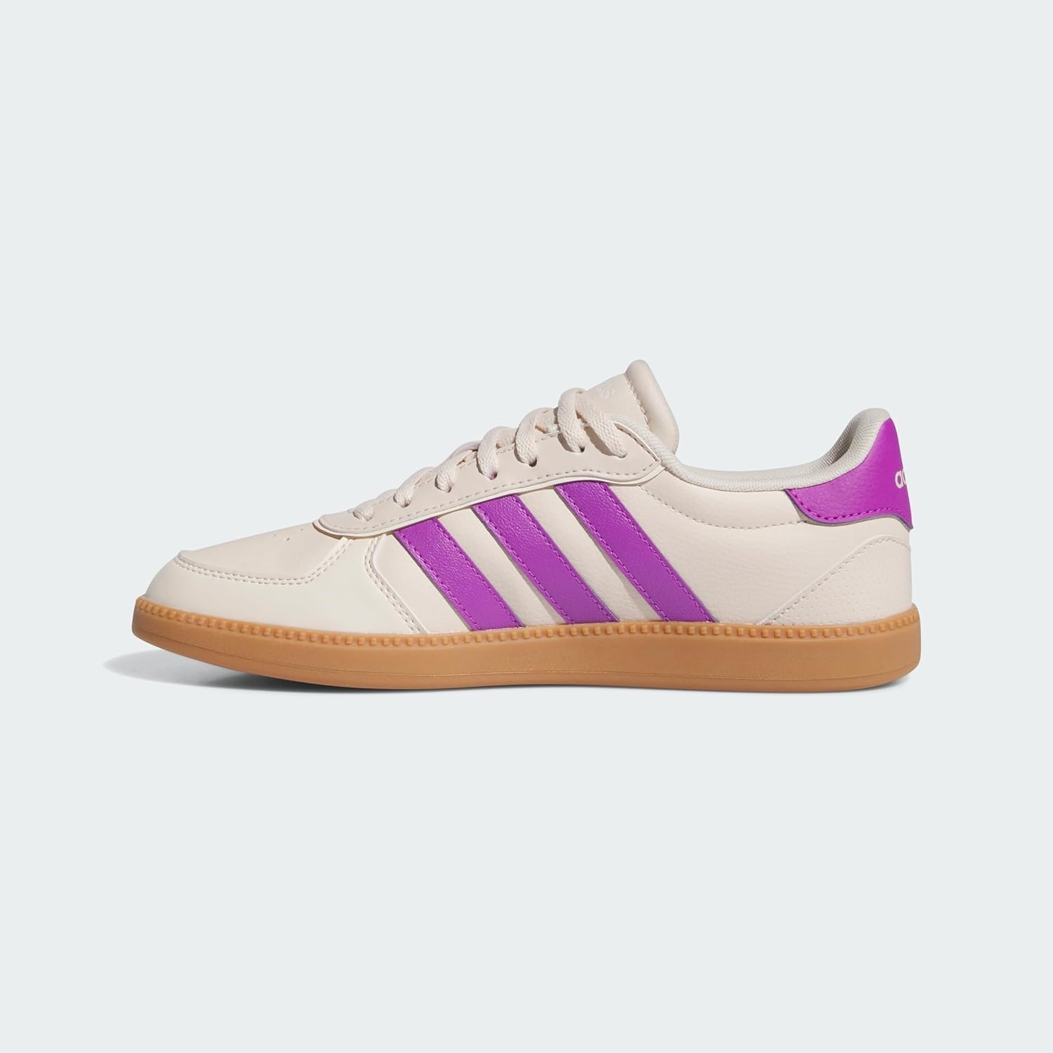 image:imageadidas Womens Breaknet Sleek SneakersHalo Ivory Purple Burst Wonder White