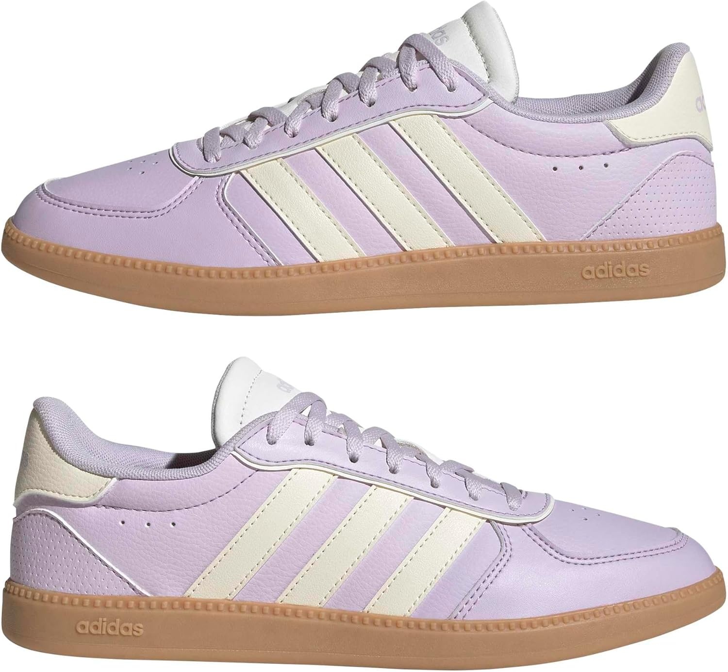image:imageadidas Womens Breaknet Sleek SneakersIce LavenderCream WhiteGum