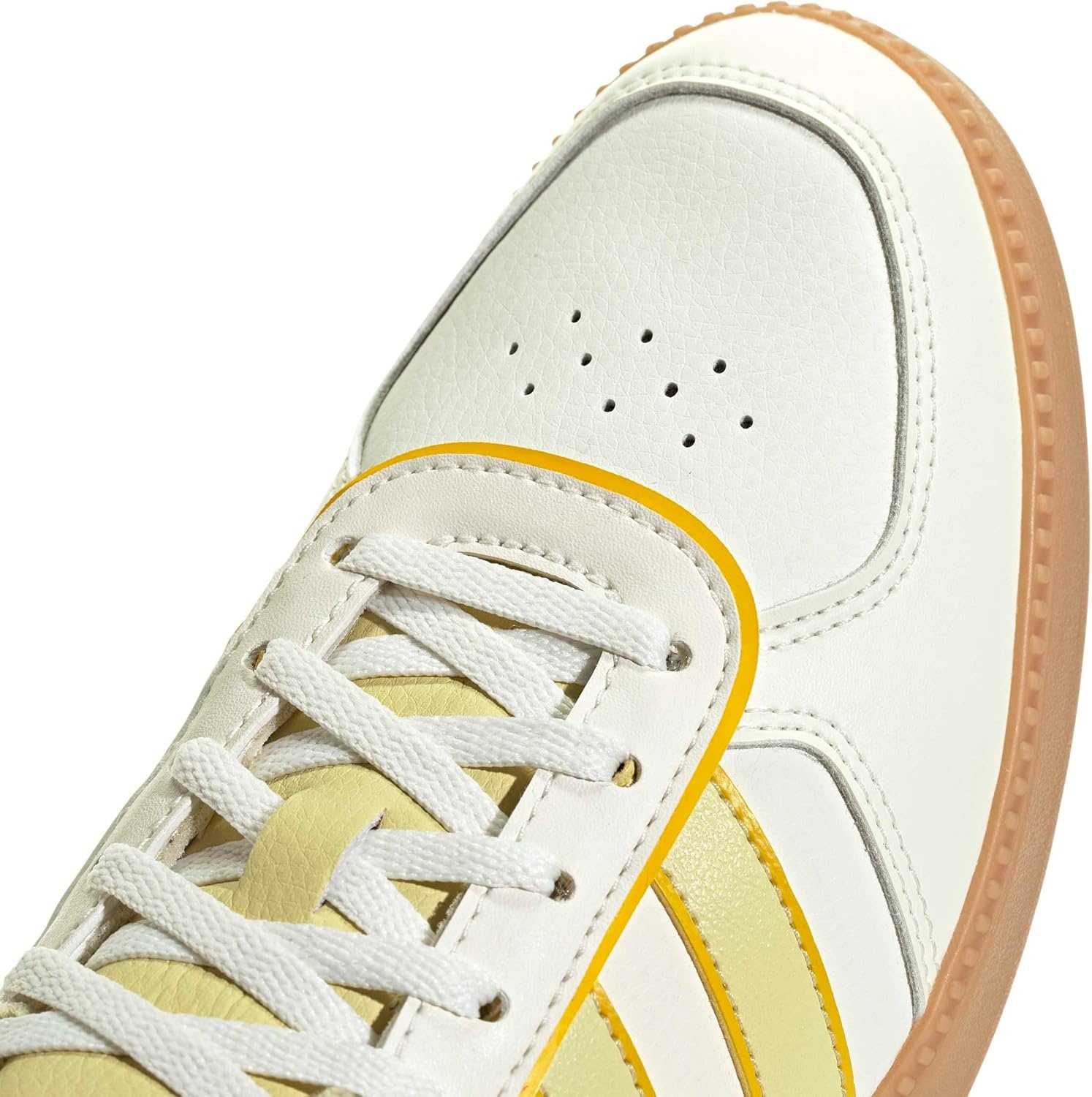 image:imageadidas Womens Breaknet Sleek SneakersOff WhitePowder YellowUtility Yellow